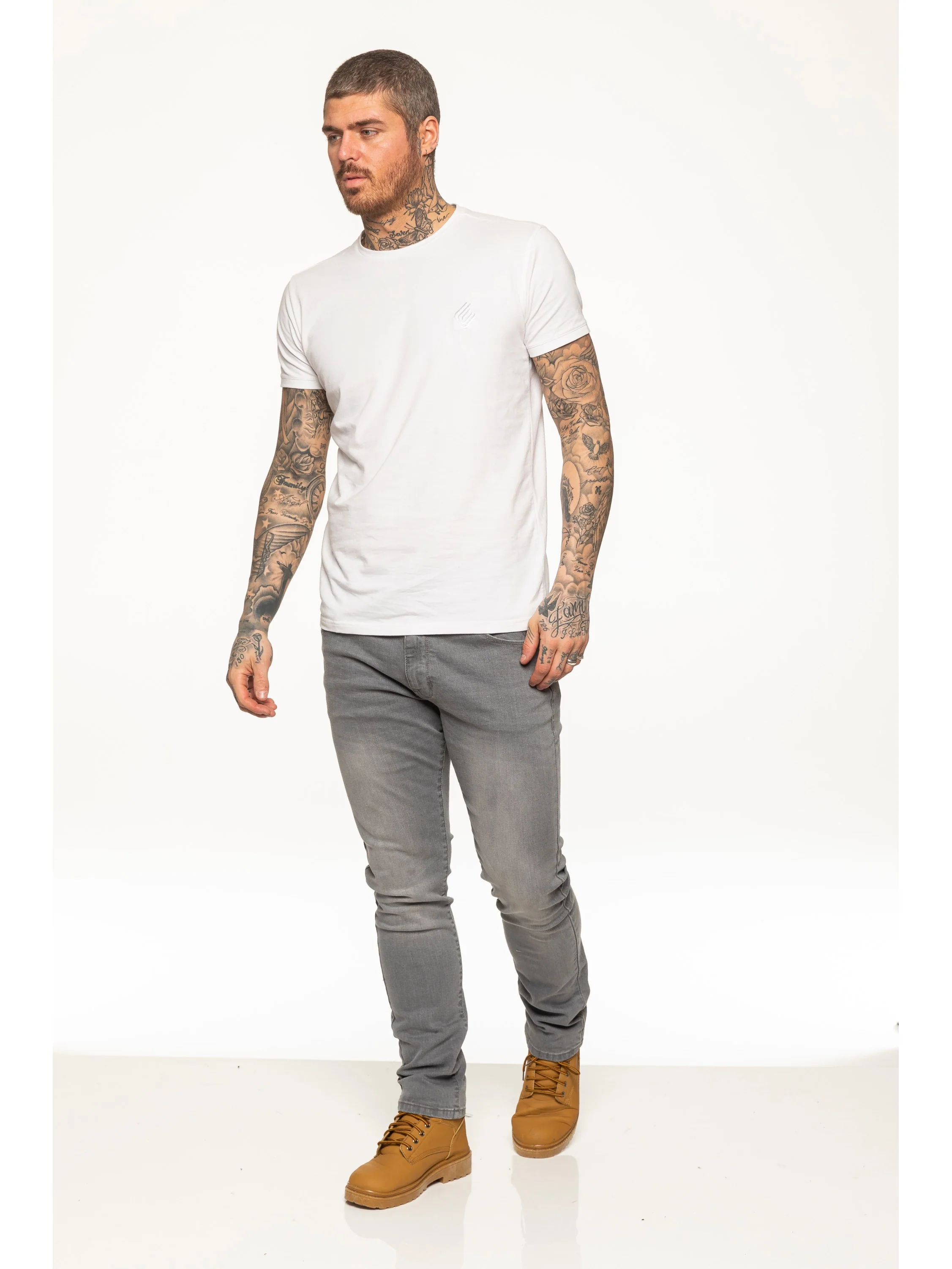 Mens Skinny Stretch Denim Jeans | Enzo Designer Menswear - Image 12