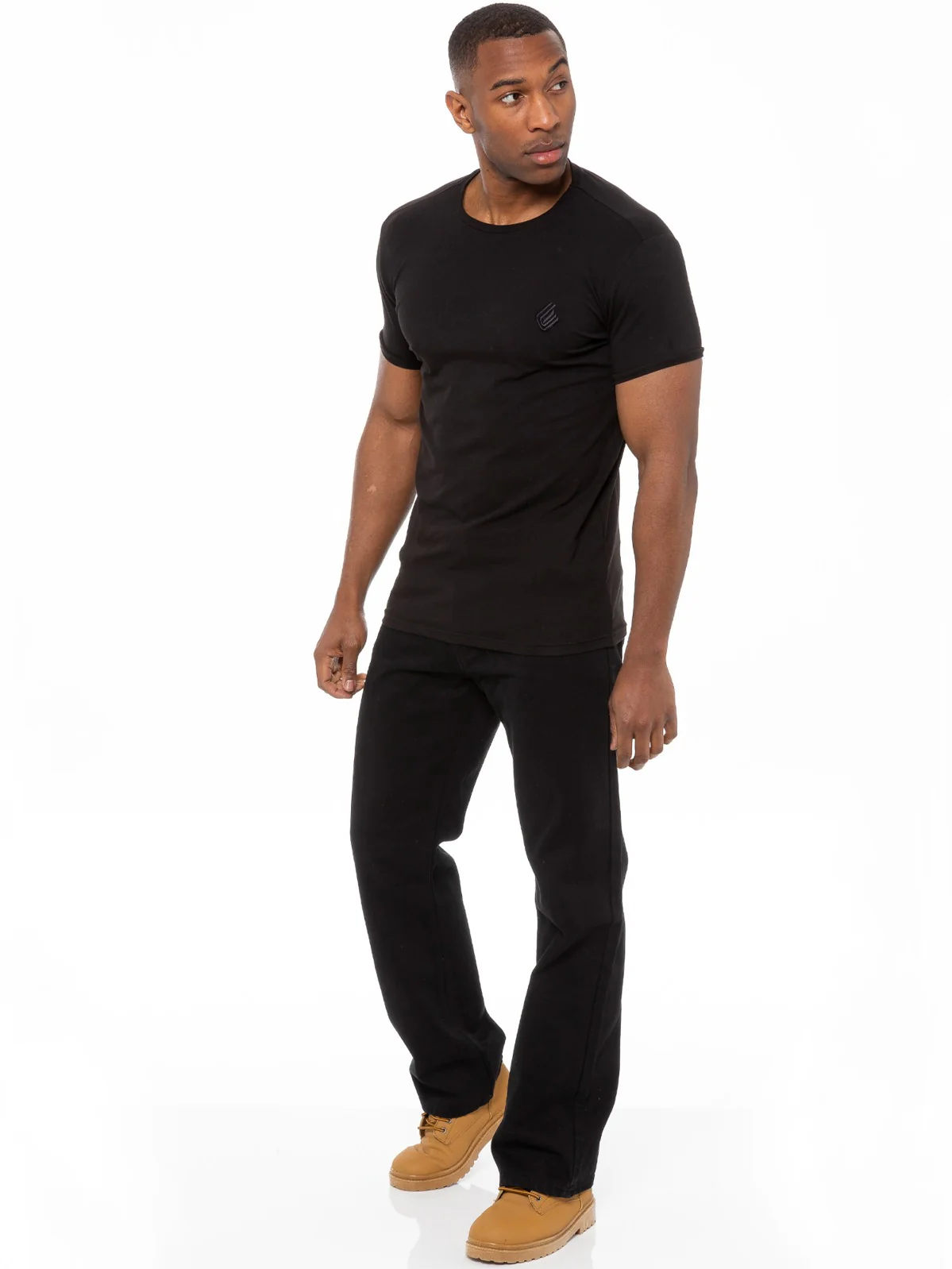 Mens Mid Wash Jeans with Belt EZ14 - EZ15 | Enzo Designer Menswear - Image 188