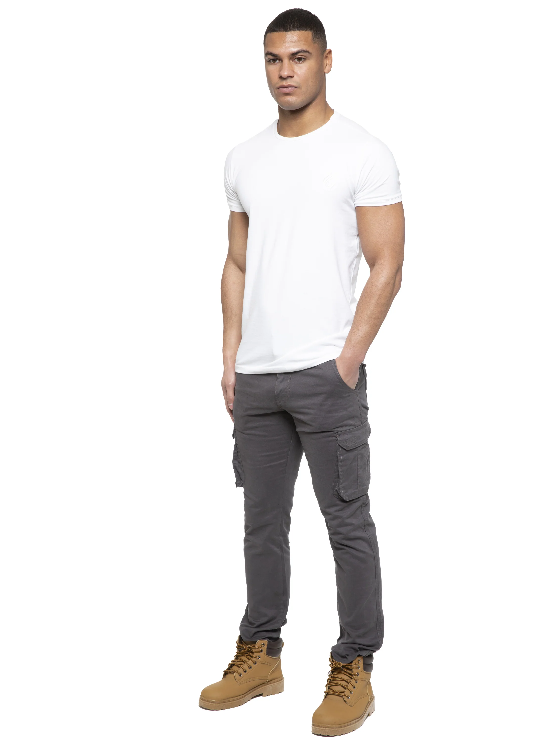 Enzo | Mens Cargo Straight Fit Jeans - Image 12