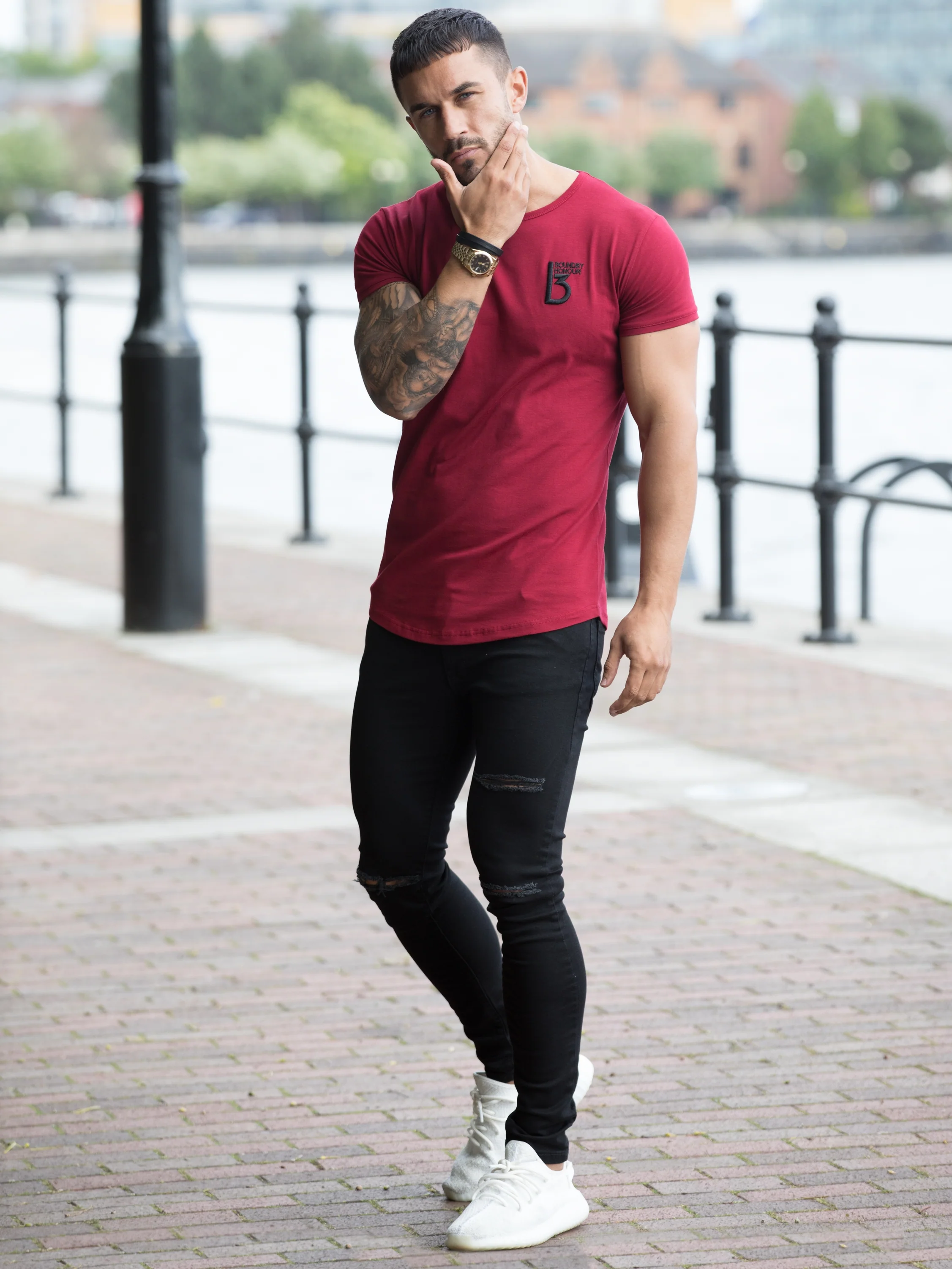 BH Men's Branded Short Sleeve Athletic T-shirt | Bound By Honour - Image 6