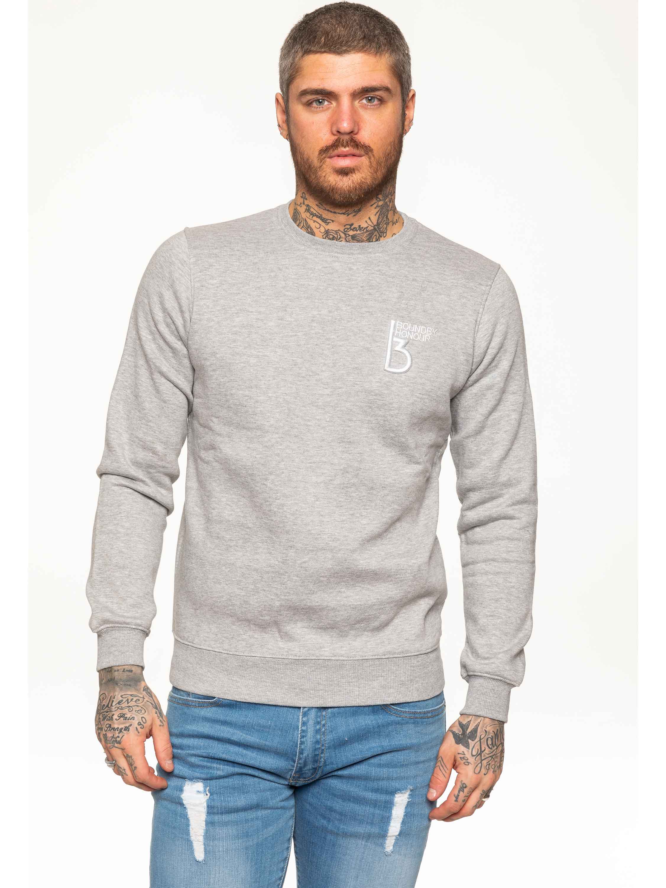 BBH Mens Plain Sweatshirt Crew Neck Jersey Fleece  | Bound By Honour - Image 14