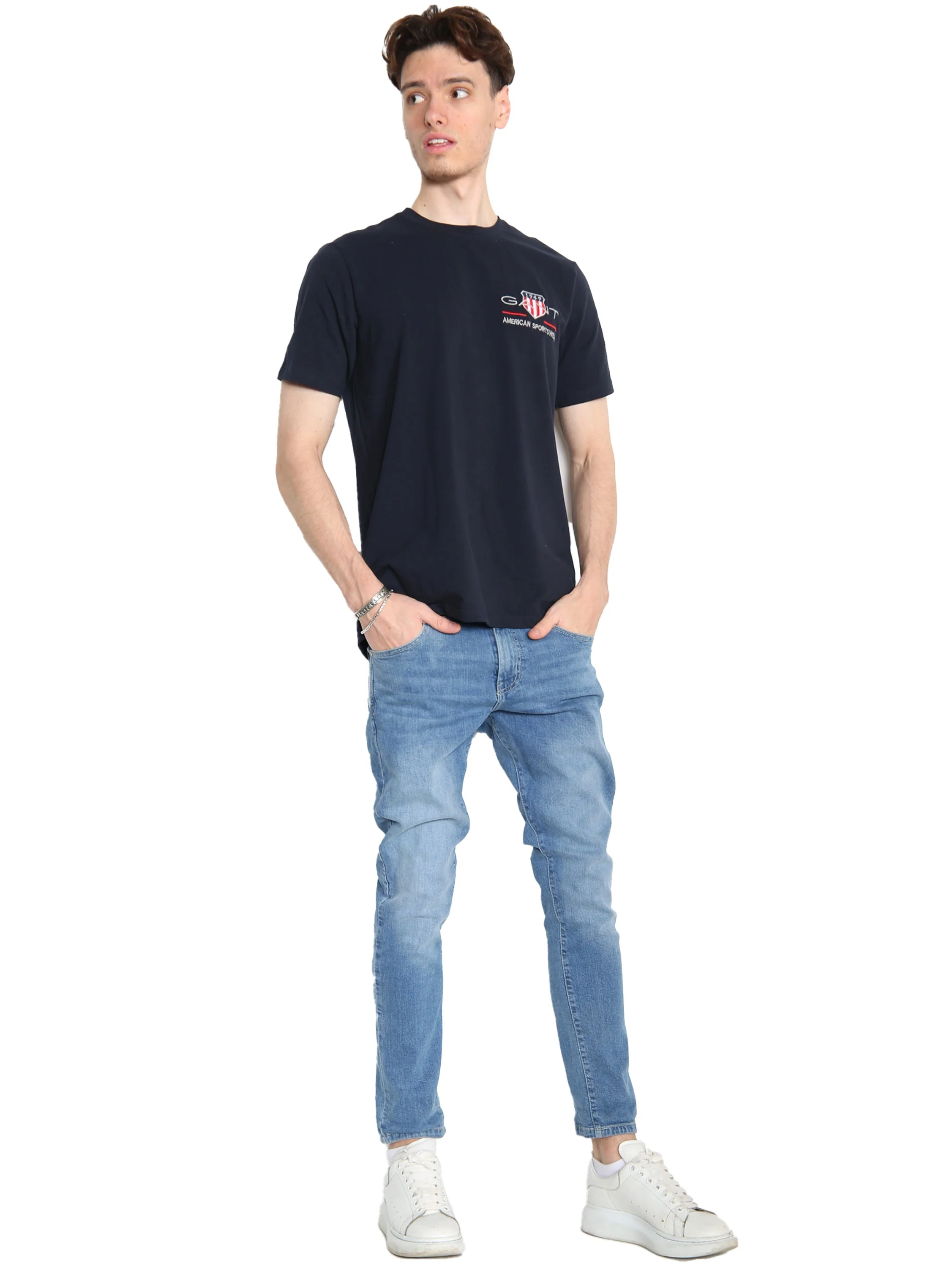 Gant American | Mens Crew Neck T-Shirts - Image 4