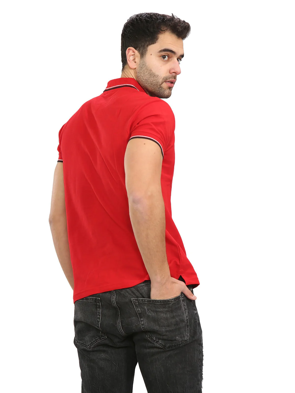 Diesel Mens Short Sleeve Polos | T-Randy Broken - Image 4