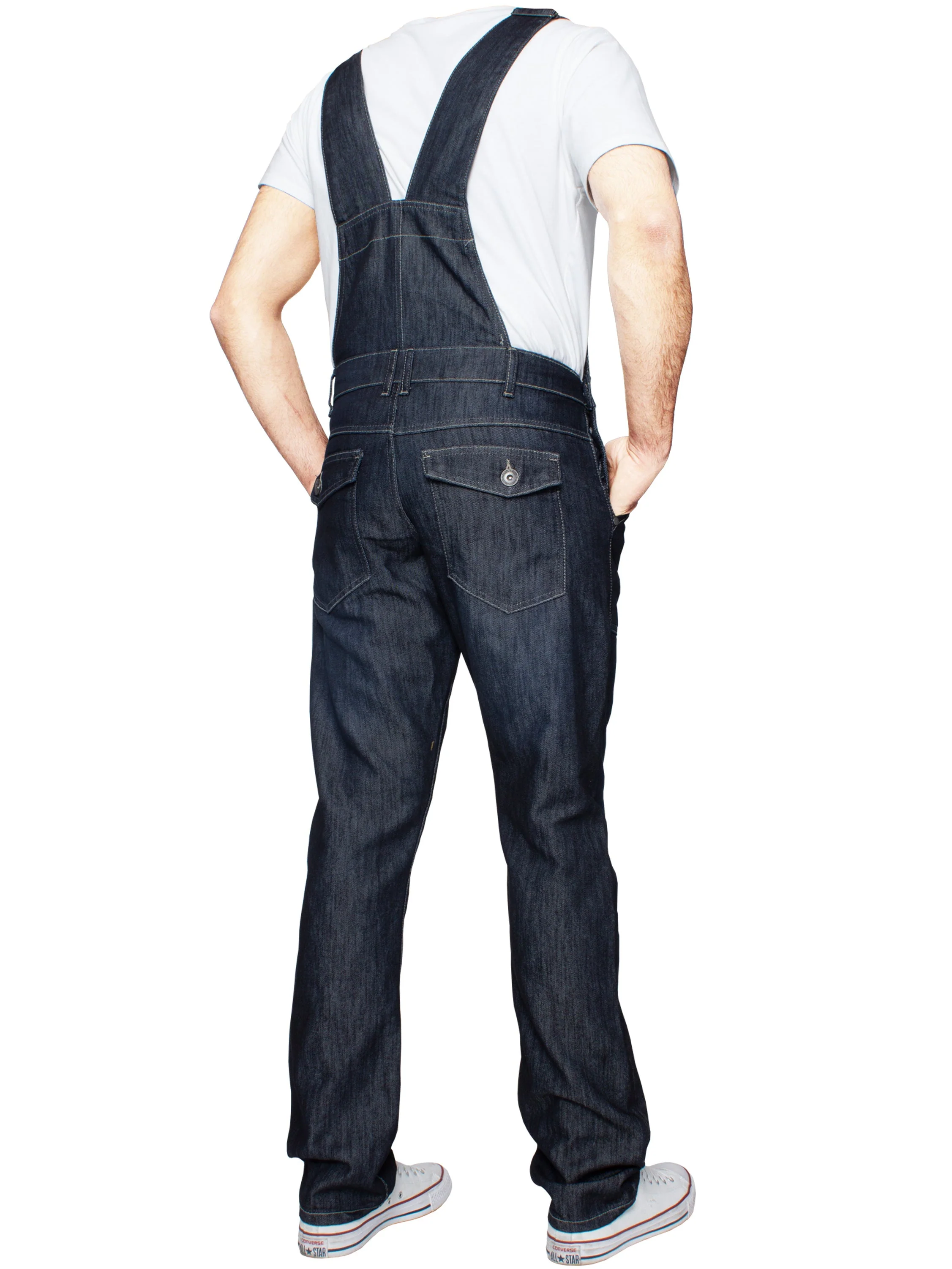 Mens Fashionable Denim Overall Dungarees  | Enzo Designer Menswear - Image 11
