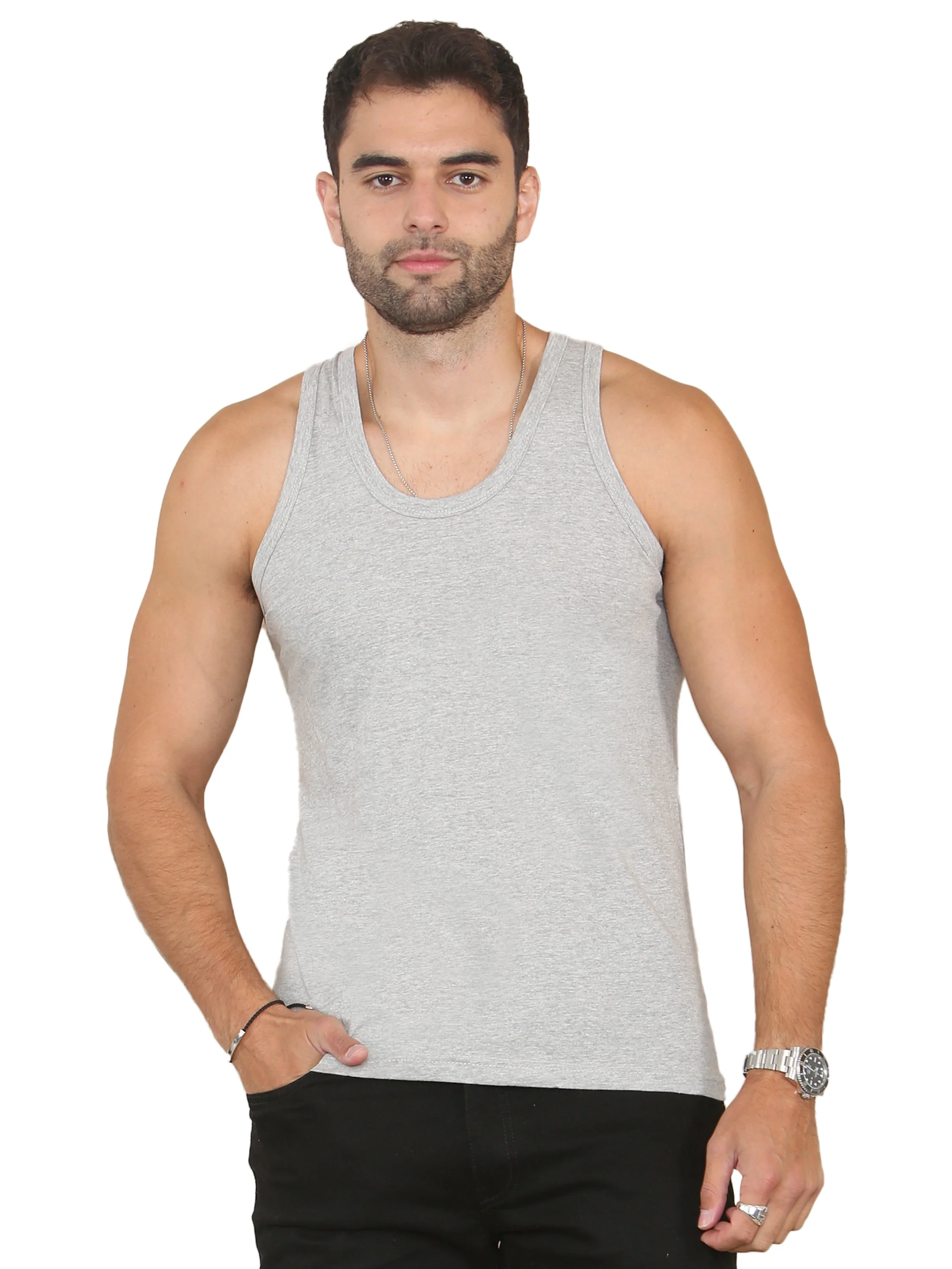Enzo | Mens 3 Pack Vests - Image 11