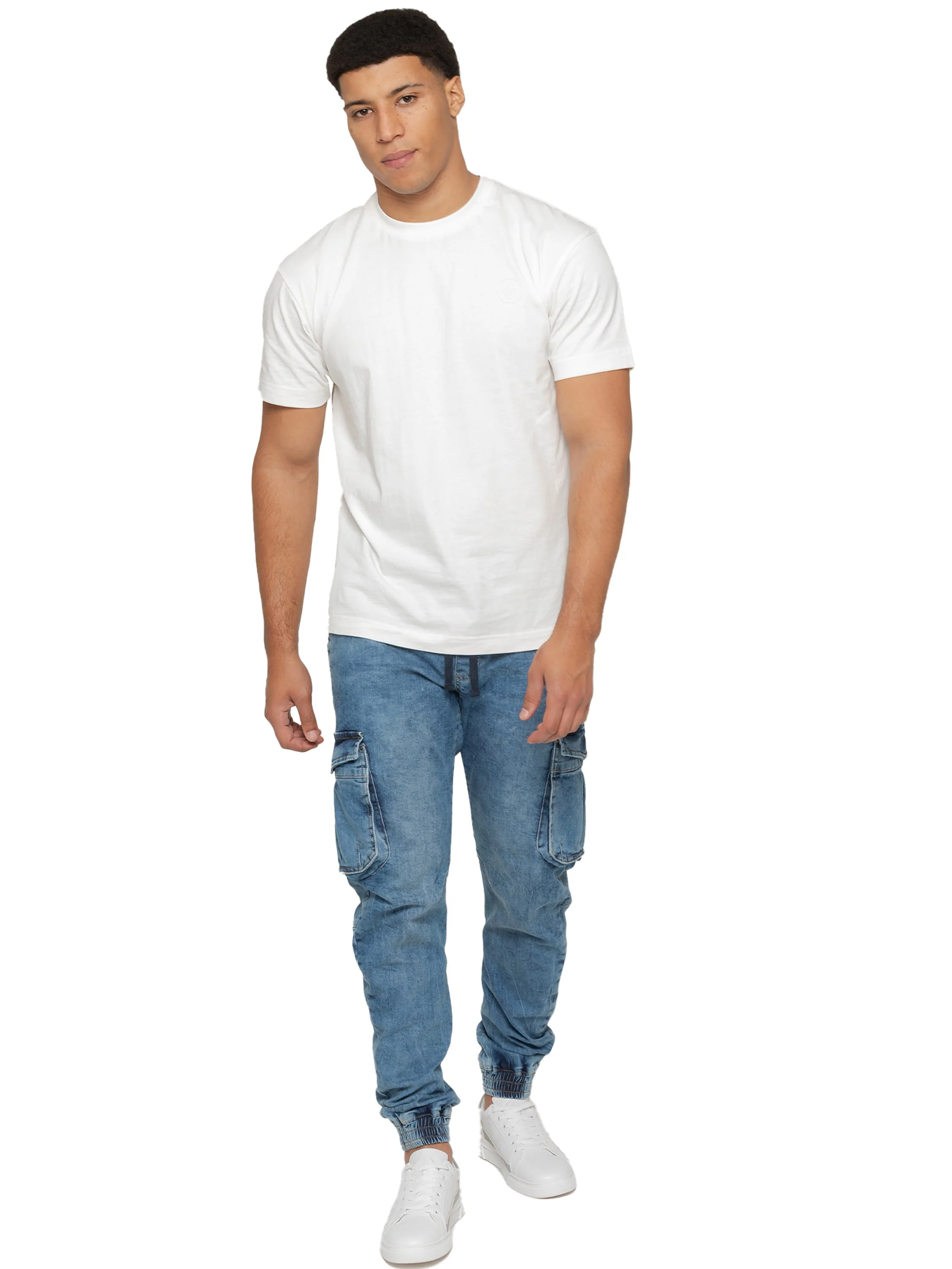 Enzo | Mens Cargo Jogger Jeans - Image 19