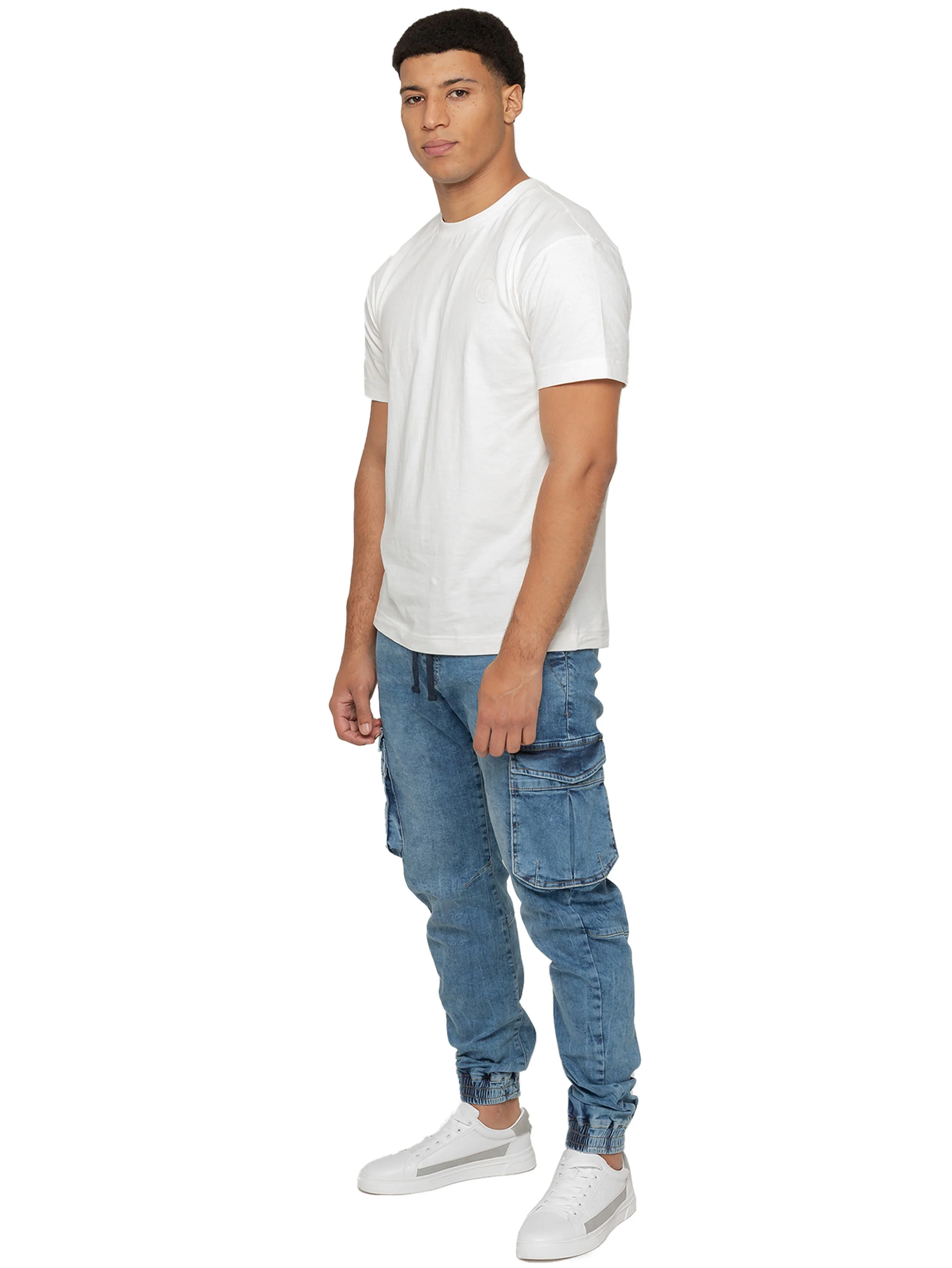 Enzo | Mens Cargo Jogger Jeans - Image 20