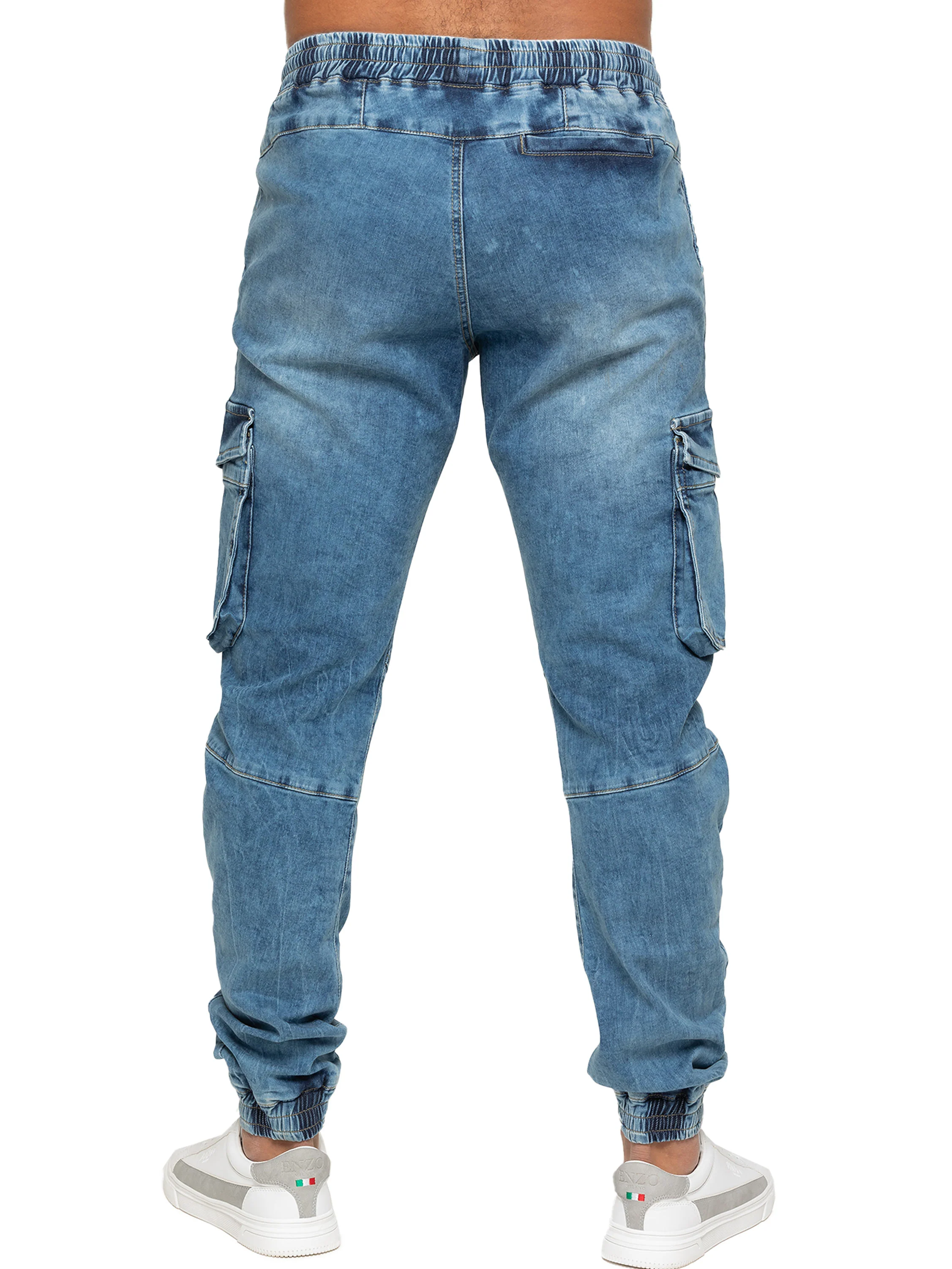 Enzo | Mens Cargo Jogger Jeans - Image 21
