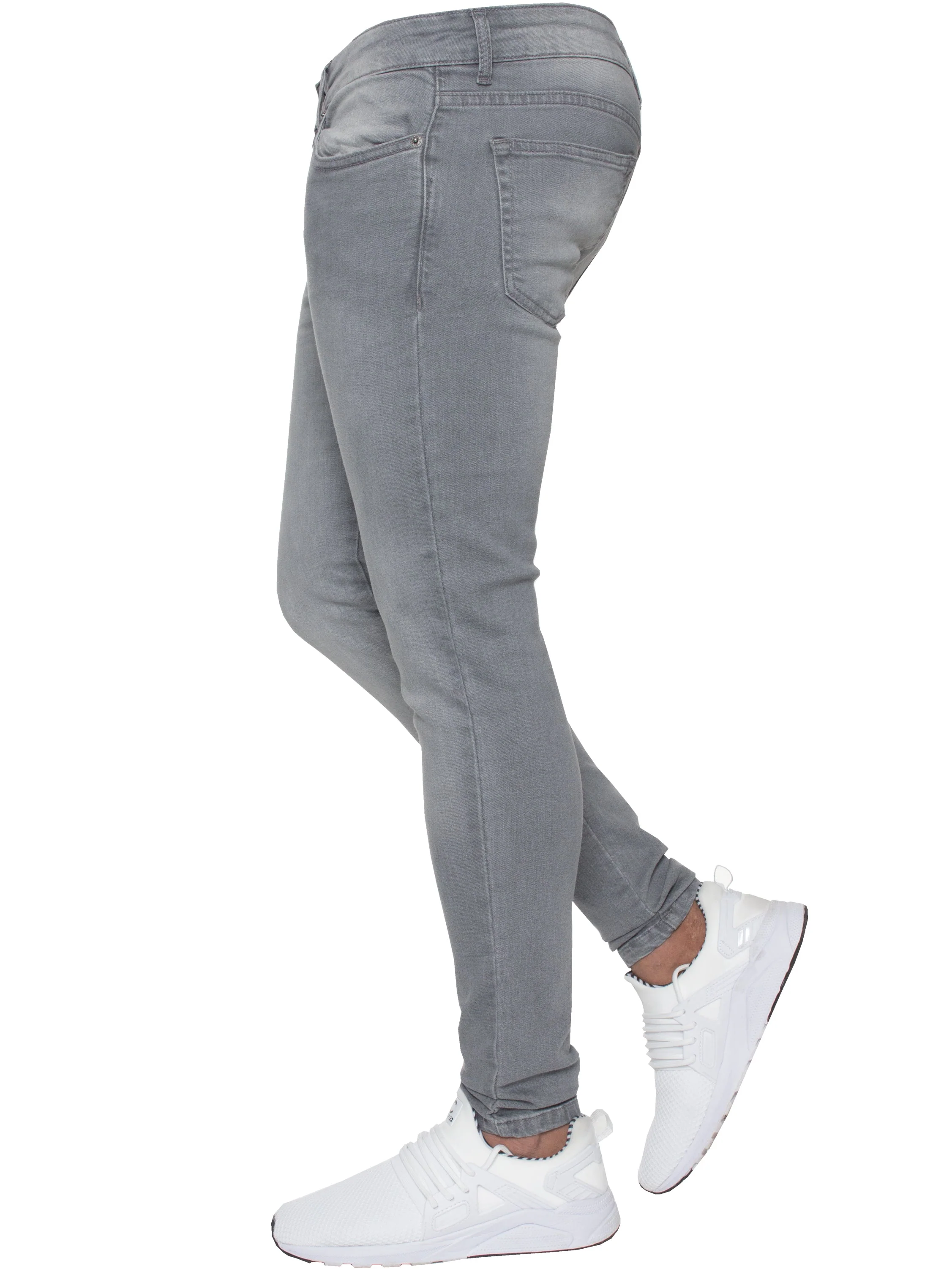 Enzo | Mens Skinny Fit Denim Jeans - Image 3