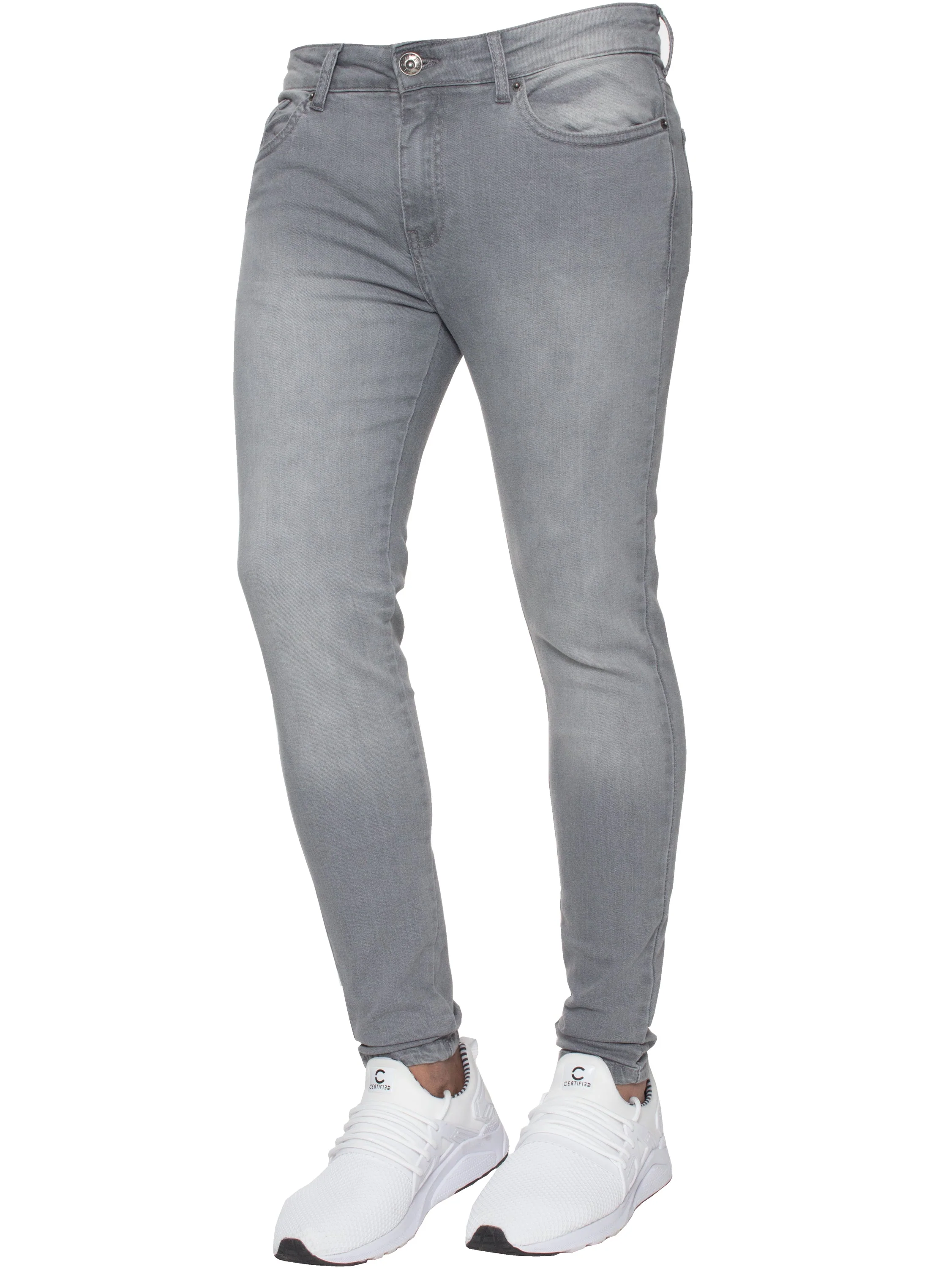 Enzo | Mens Skinny Fit Denim Jeans - Image 4
