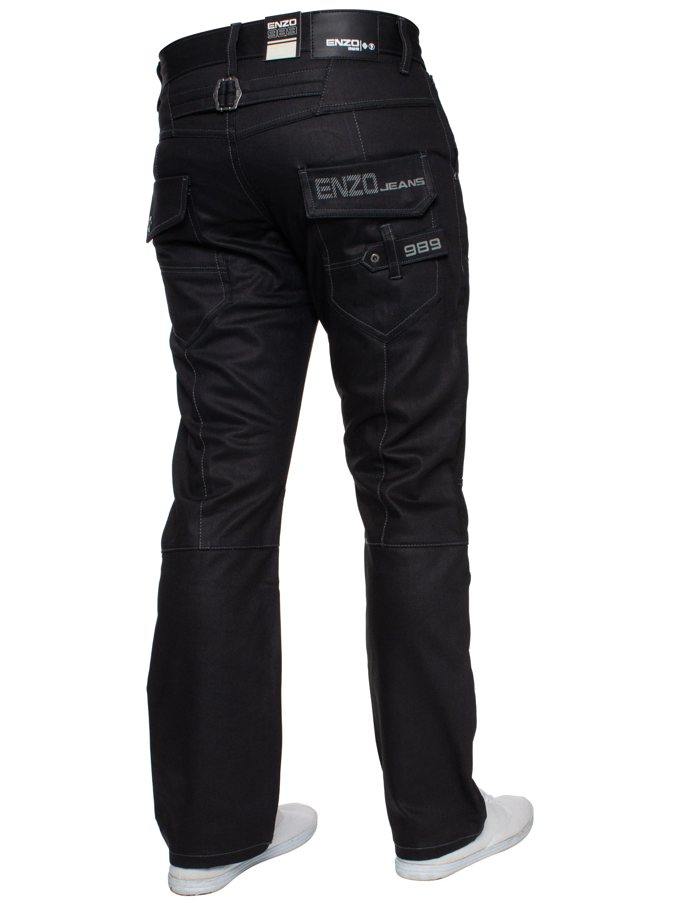 Enzo | Mens Straight Leg Denim Jeans - Image 17