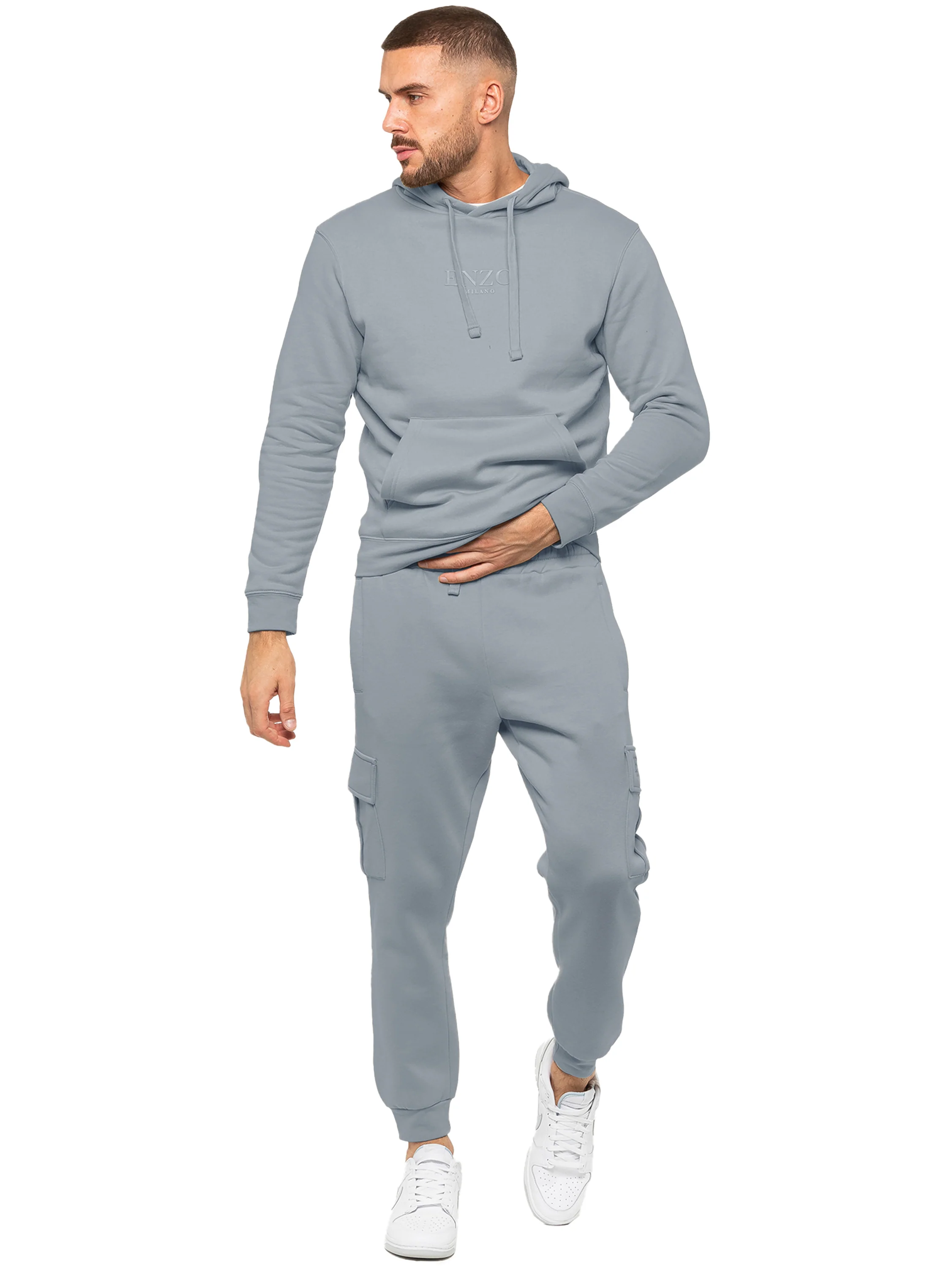 Enzo | Mens Pullover Hoodie Tracksuit Set - Image 15