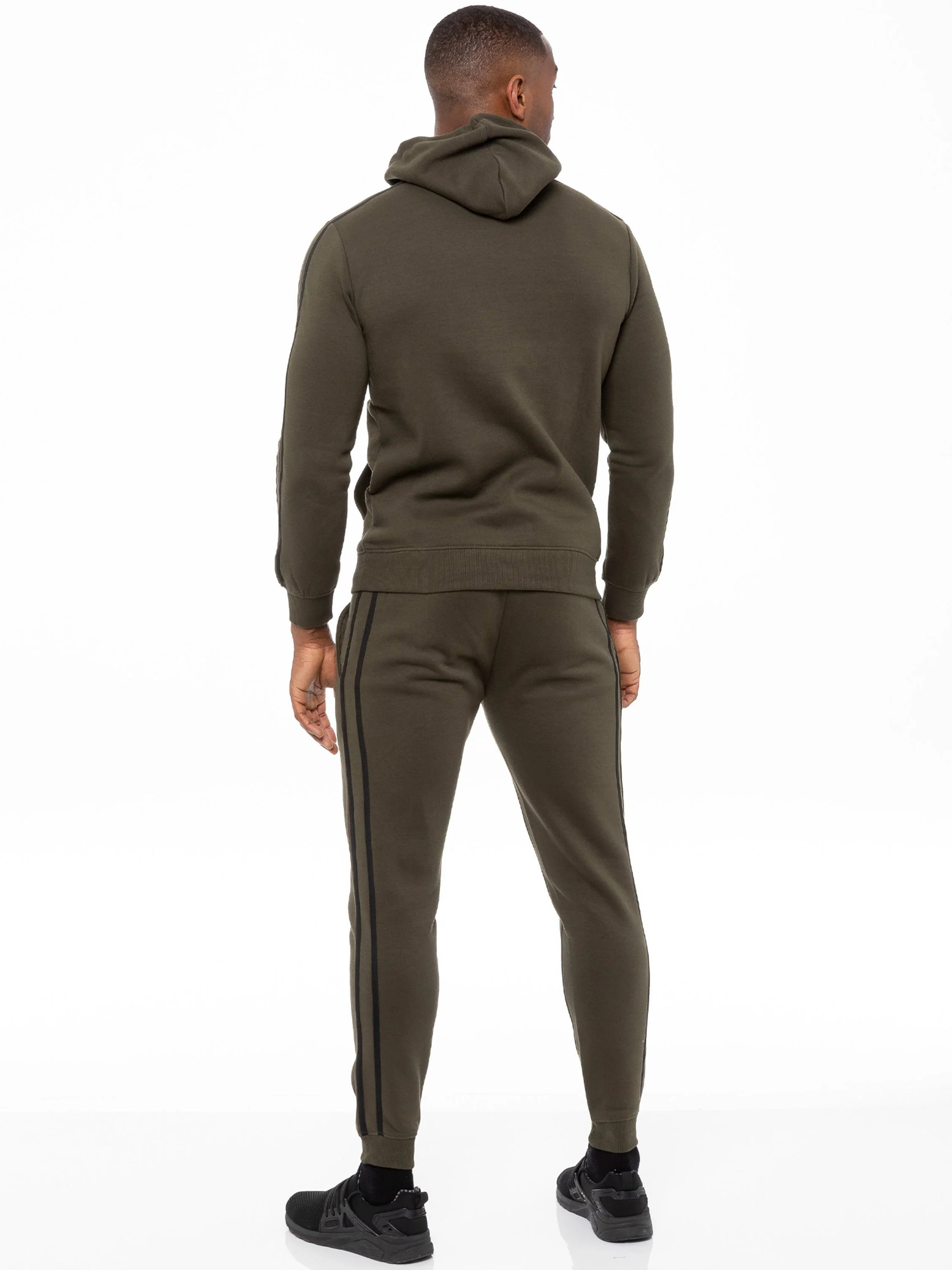 Enzo | Mens Pullover Tape Hoodie Tracksuit Set - Image 8