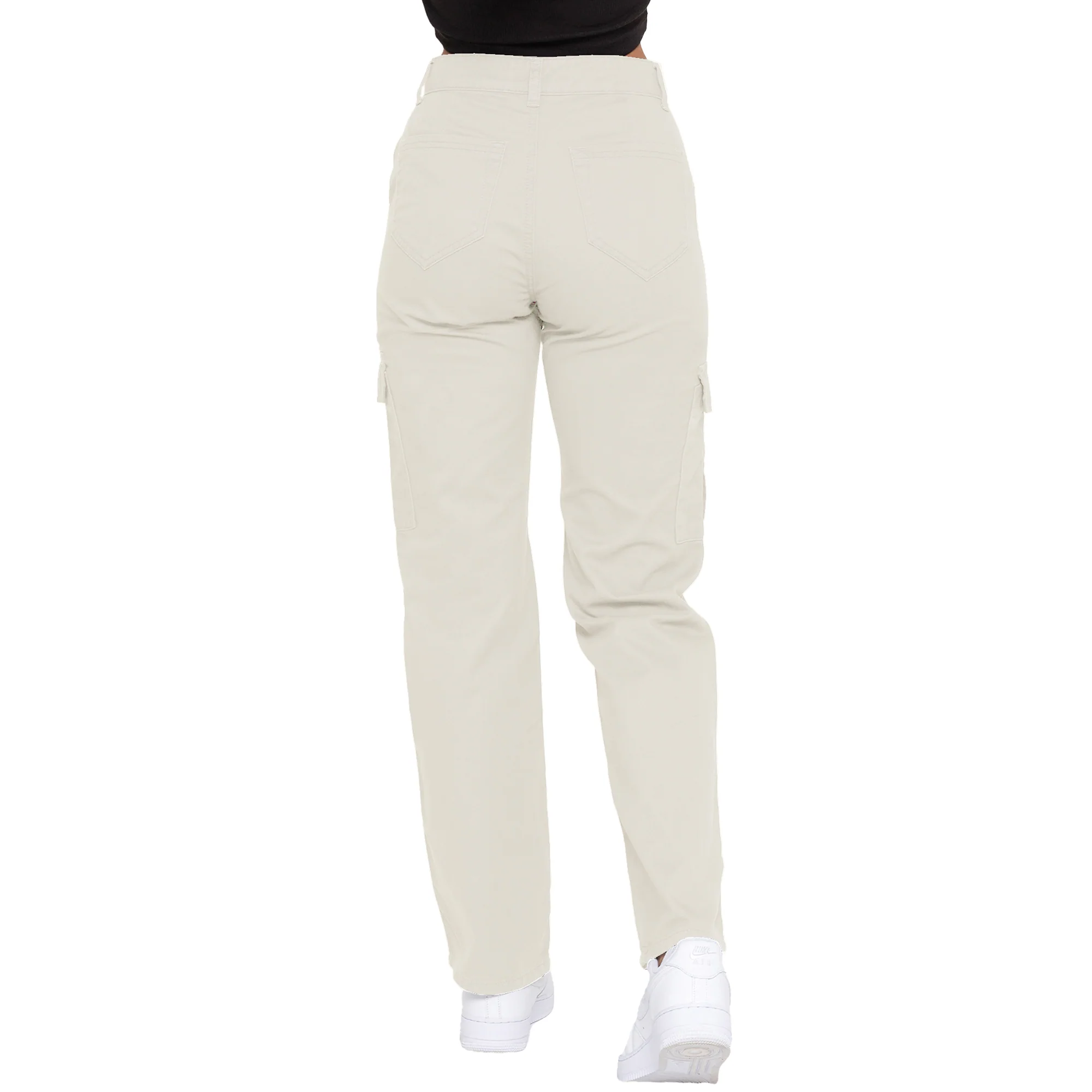Enzo | Womens Cargo Denim Jeans - Image 3
