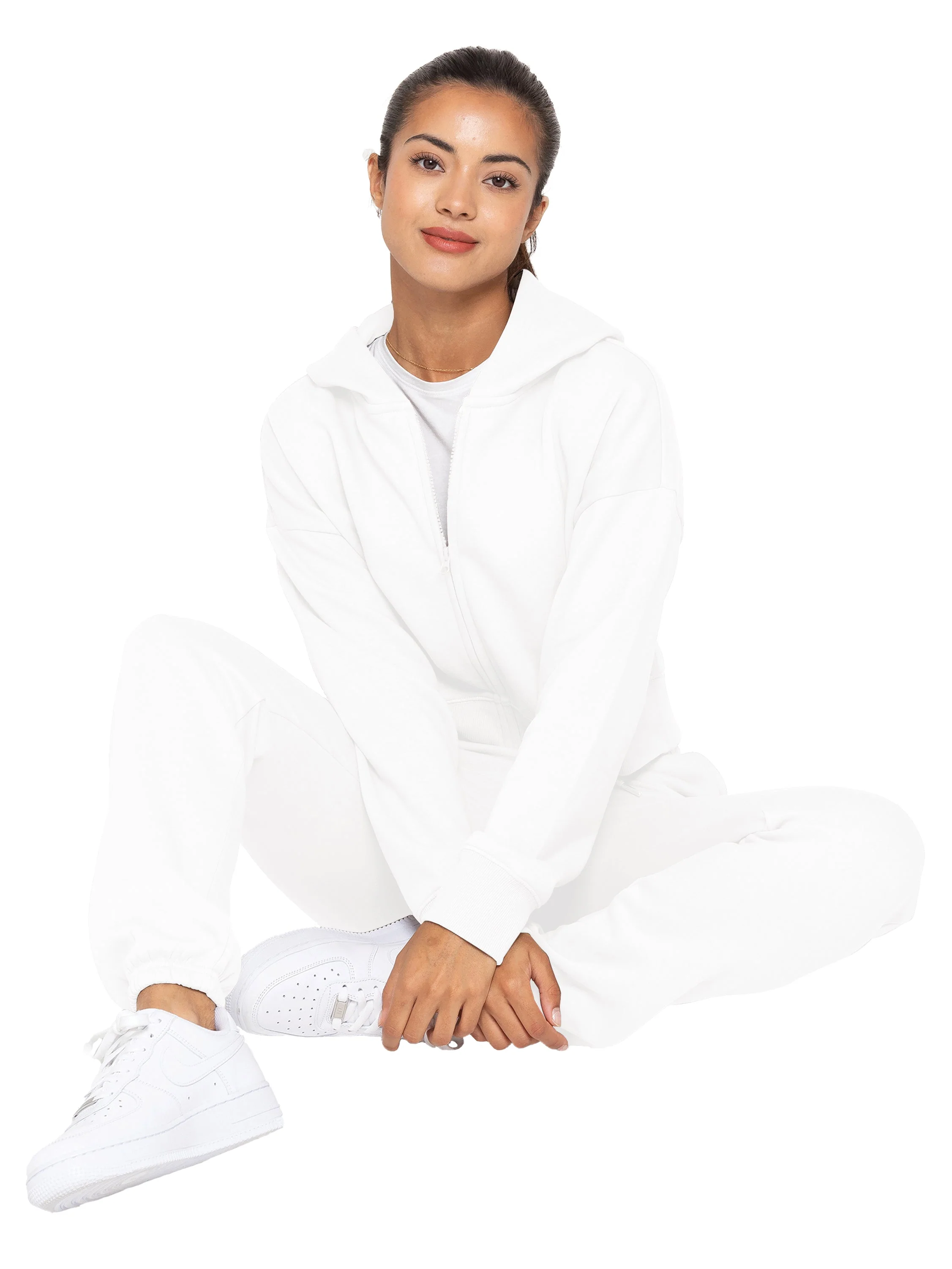 Enzo | Womens Cropped Zipped Hoodie - Image 15