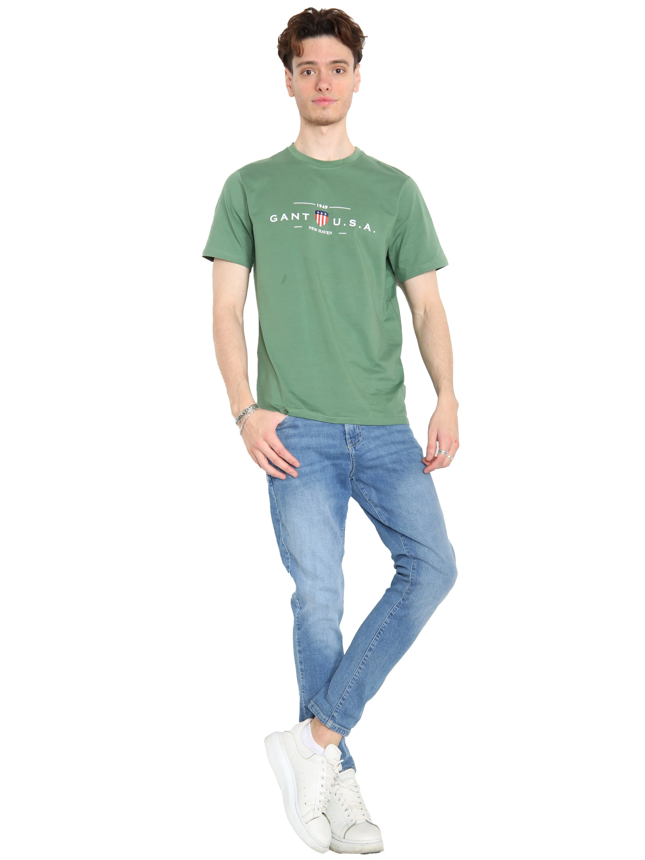 Gant USA | Mens Crew Neck T-Shirts - Image 6