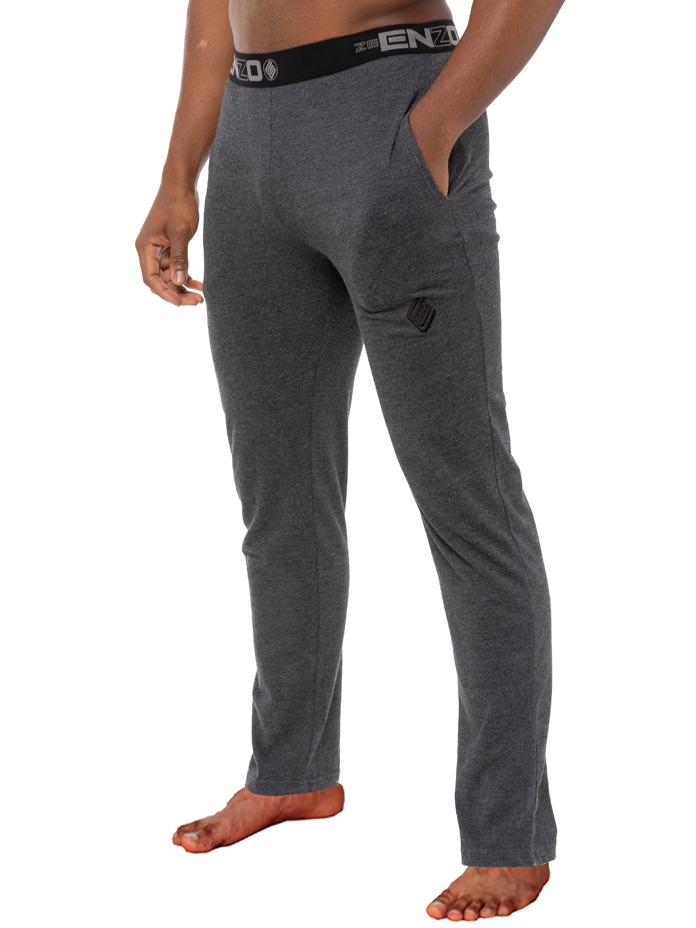Mens Jacquard Waistline Lounge Pant Joggers | Enzo Designer Menswear - Image 5