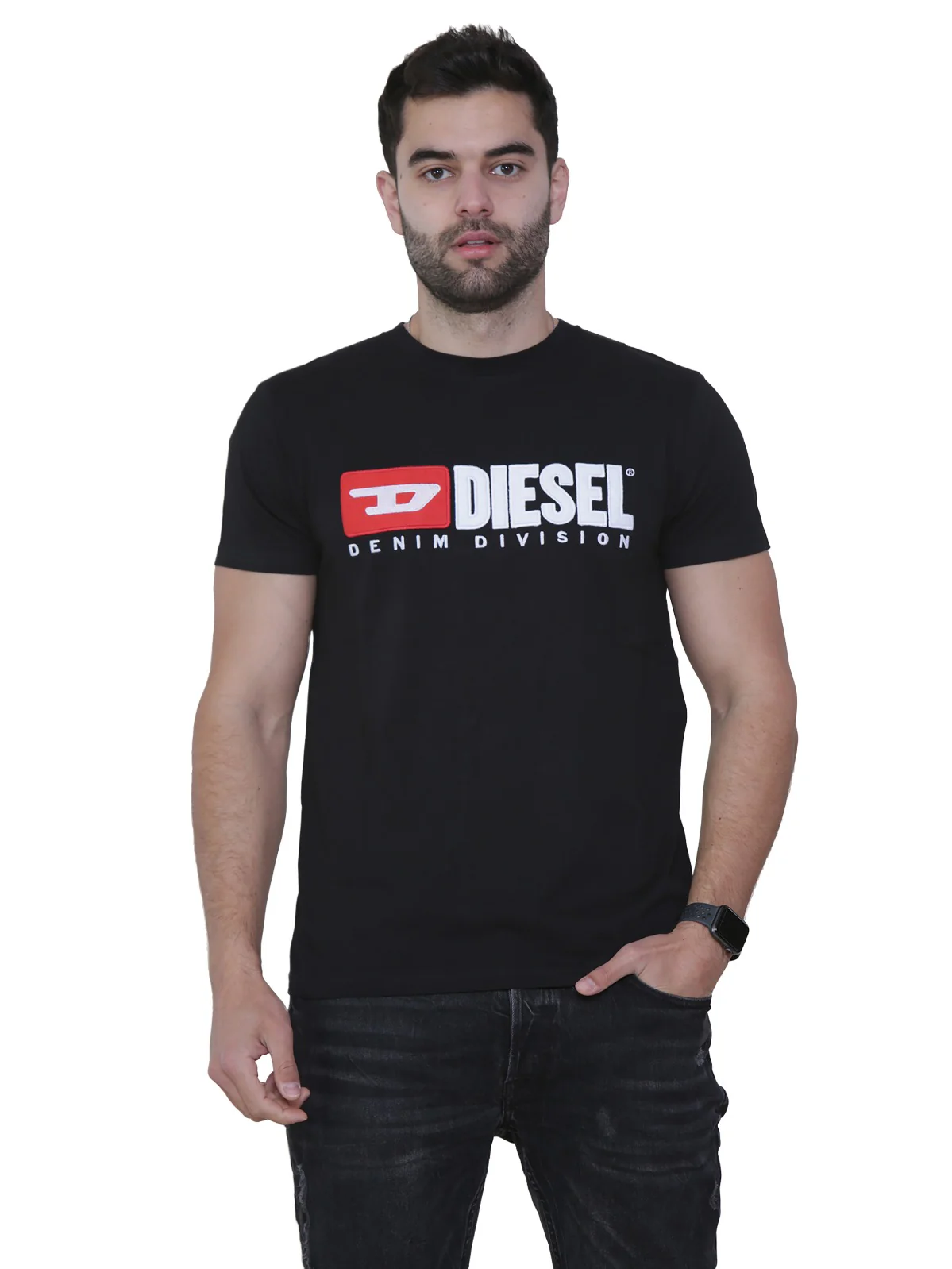 Diesel Mens Short Sleeve T Shirt | T-Diego Division - Image 9