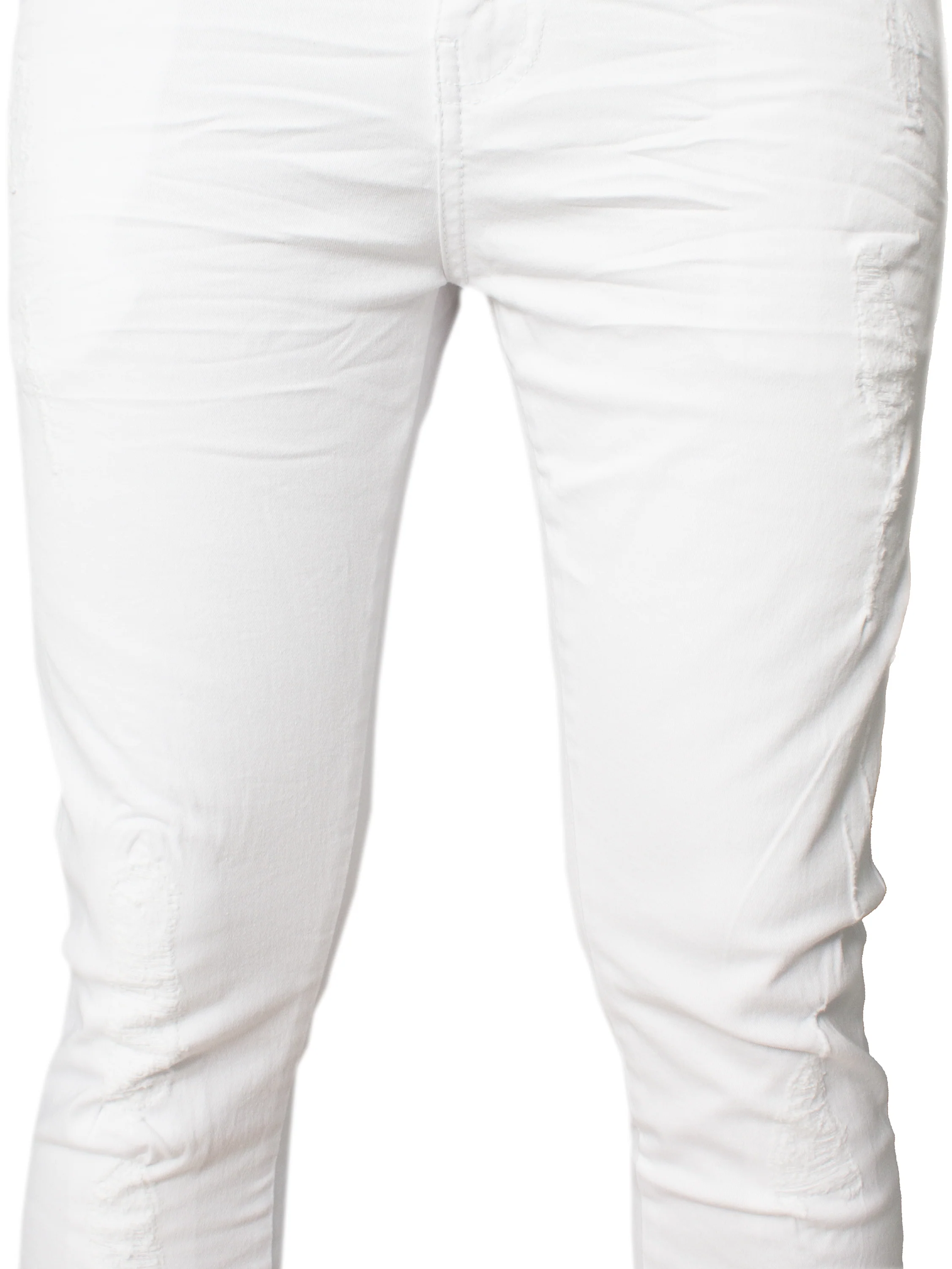 Super Skinny Stretch Rip & Repair Slim Jeans | Enzo Designer Menswear - Image 14