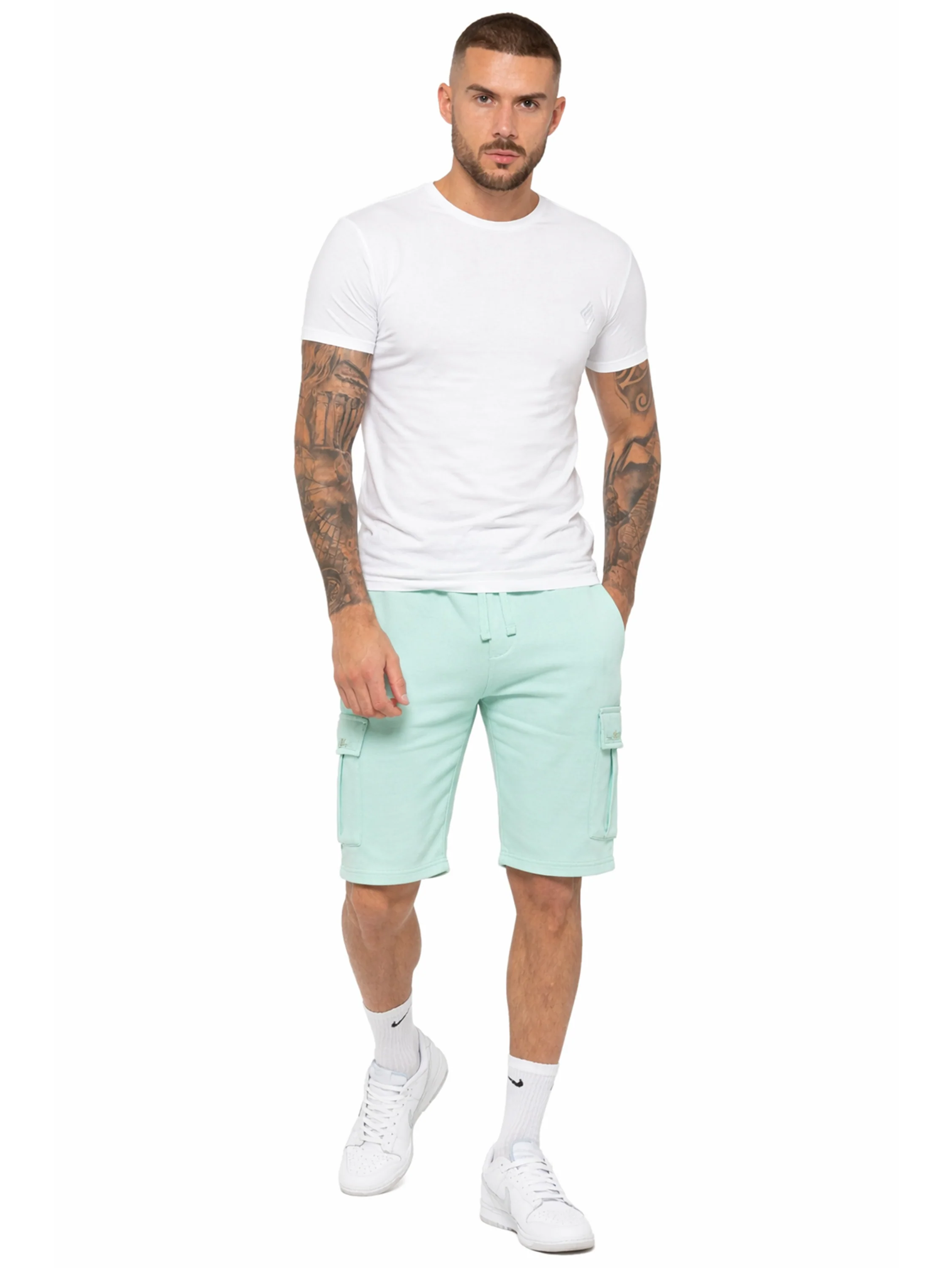 Enzo | Mens Cargo Fleece Shorts - Image 16