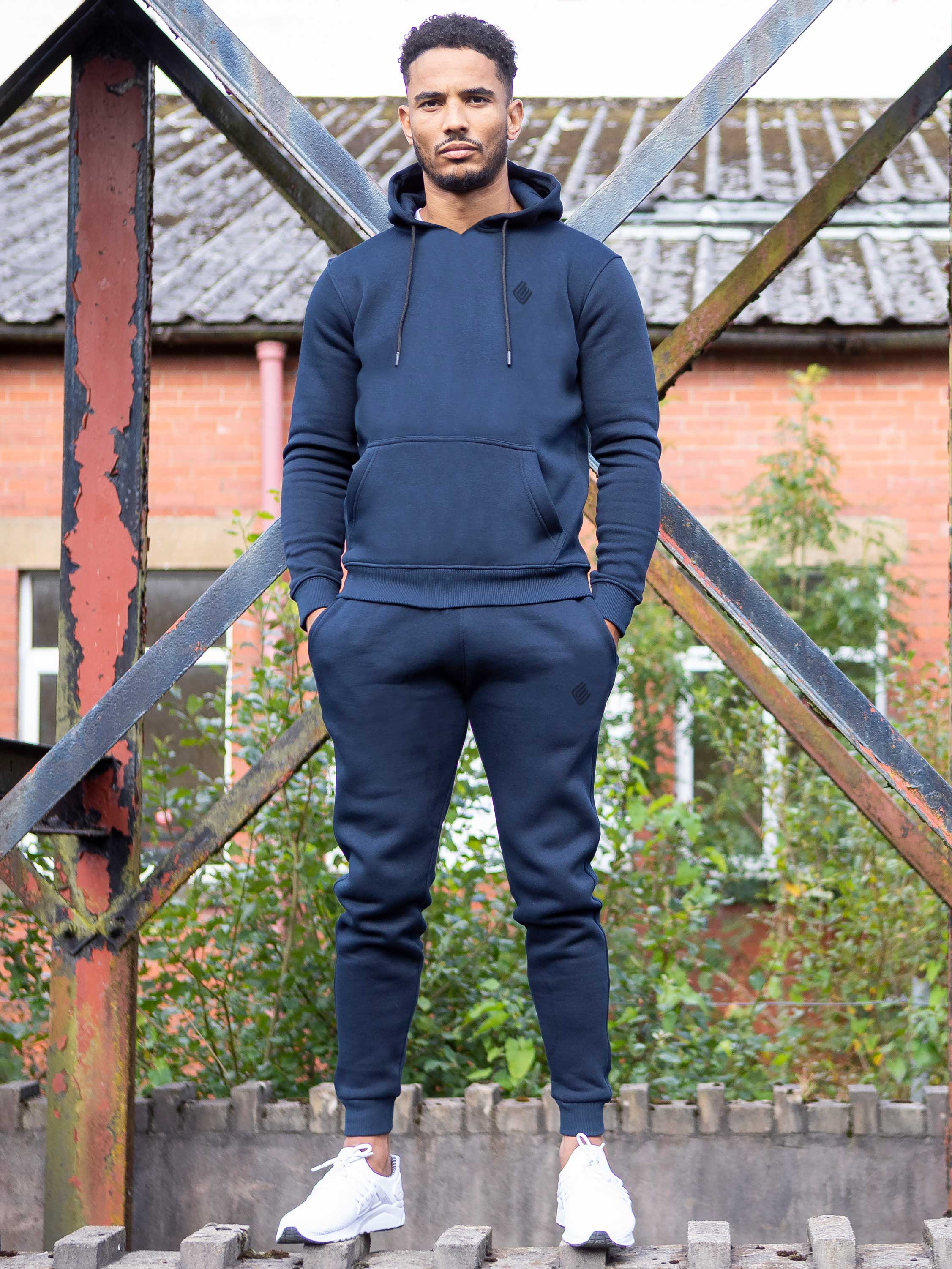 Enzo  Mens Pullover Hooded Jumper - Image 5