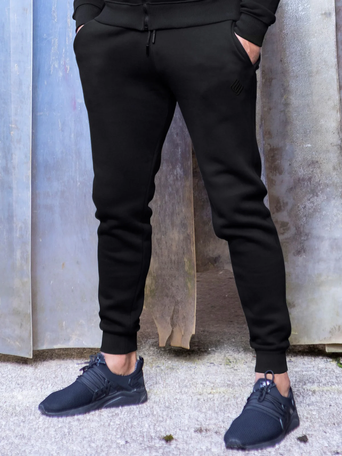 Enzo Mens Slim Fit Fleece Jogging Bottoms - Image 4