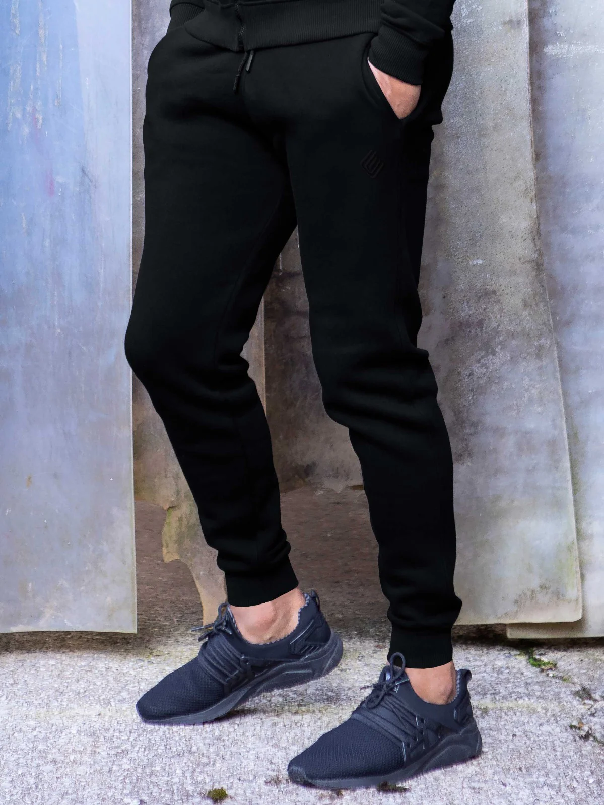 Enzo Mens Slim Fit Fleece Jogging Bottoms - Image 5
