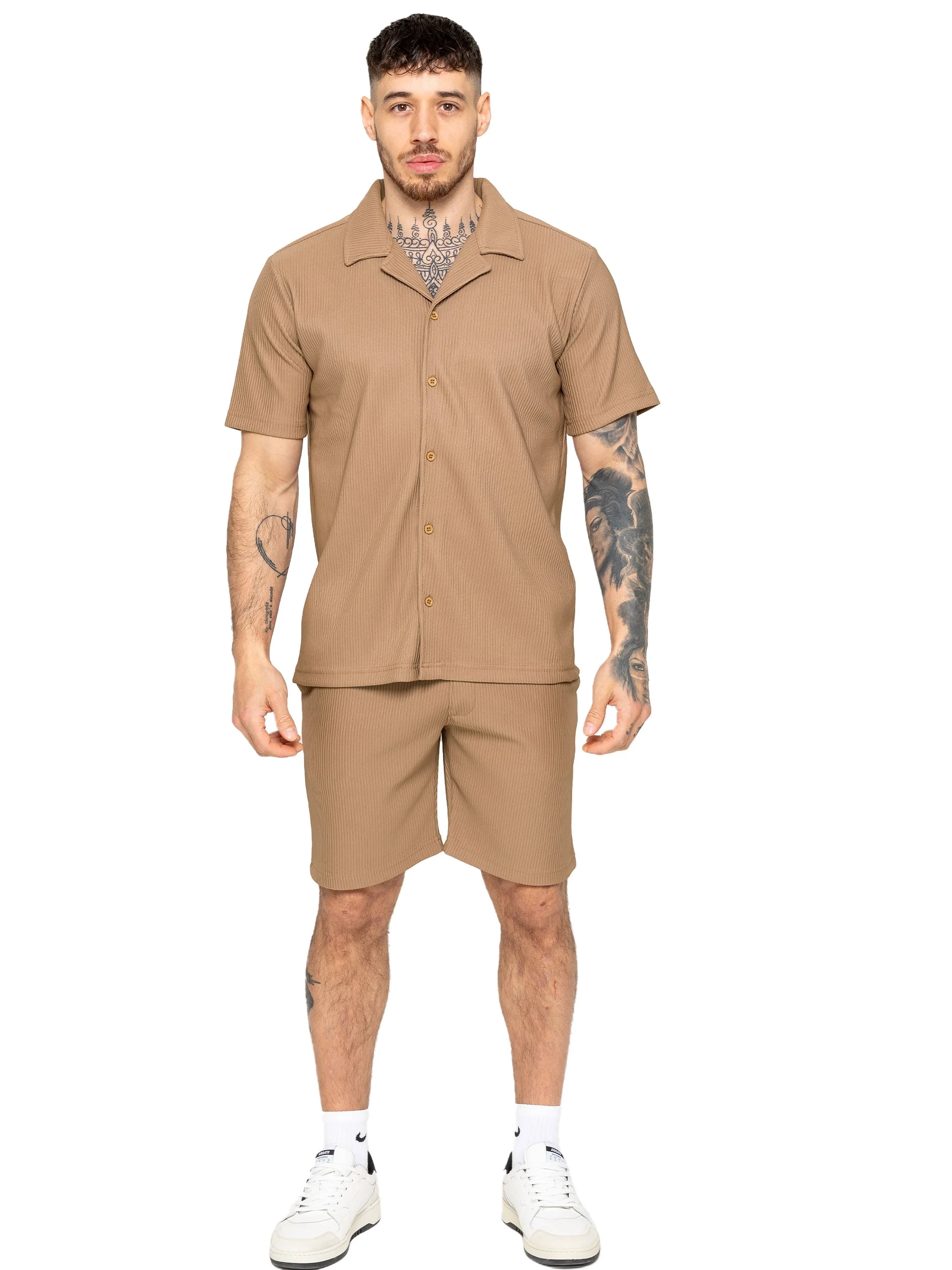 Enzo | Mens Textured Summer Outfit Set - Image 2