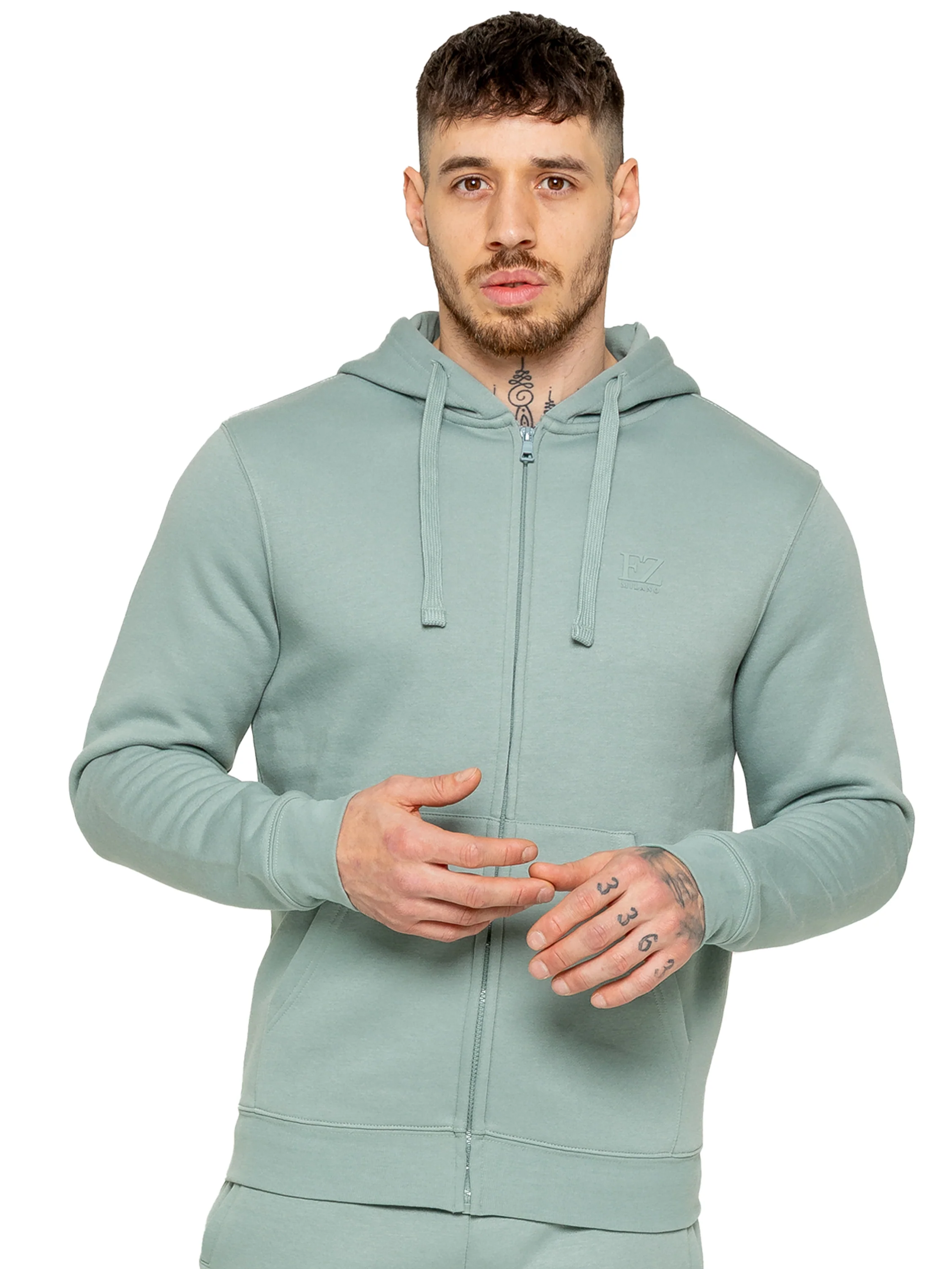 Enzo | Mens Zip Hoodie Tracksuit Set - Image 3
