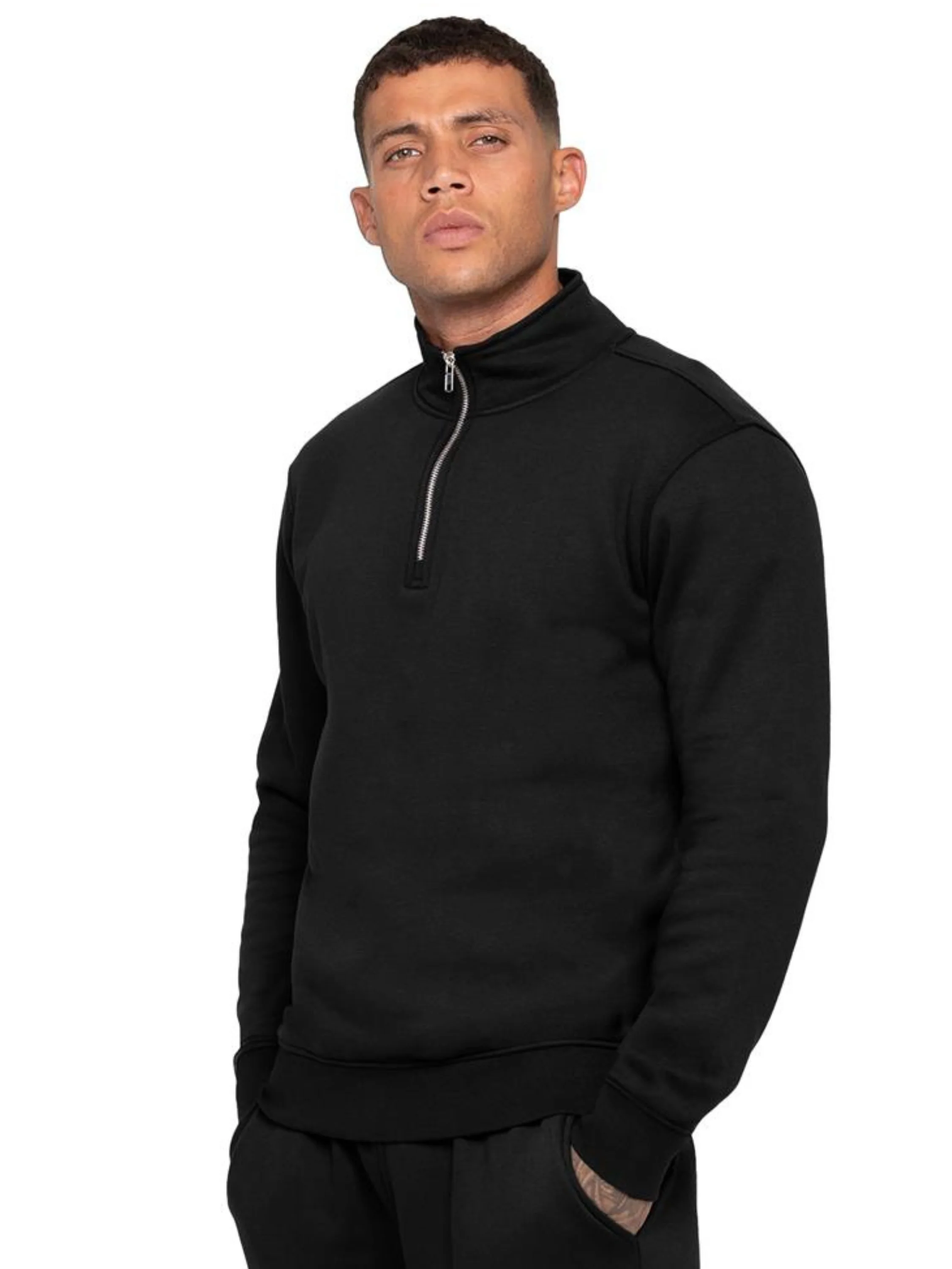 Enzo Milano | Men’s Half Zip Sweatshirt Tracksuit - Image 2