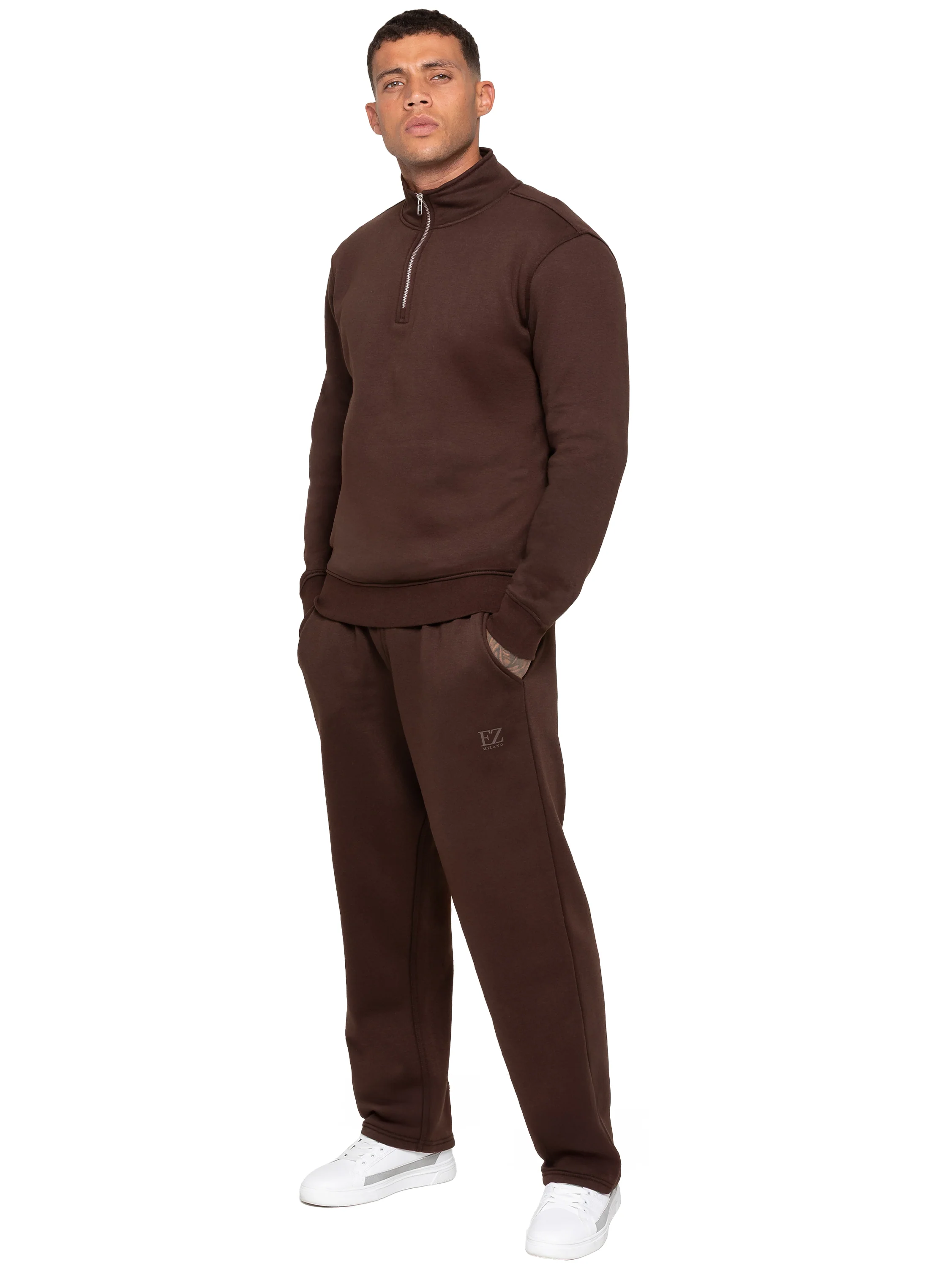 Enzo Milano | Men’s Half Zip Sweatshirt Tracksuit - Image 26