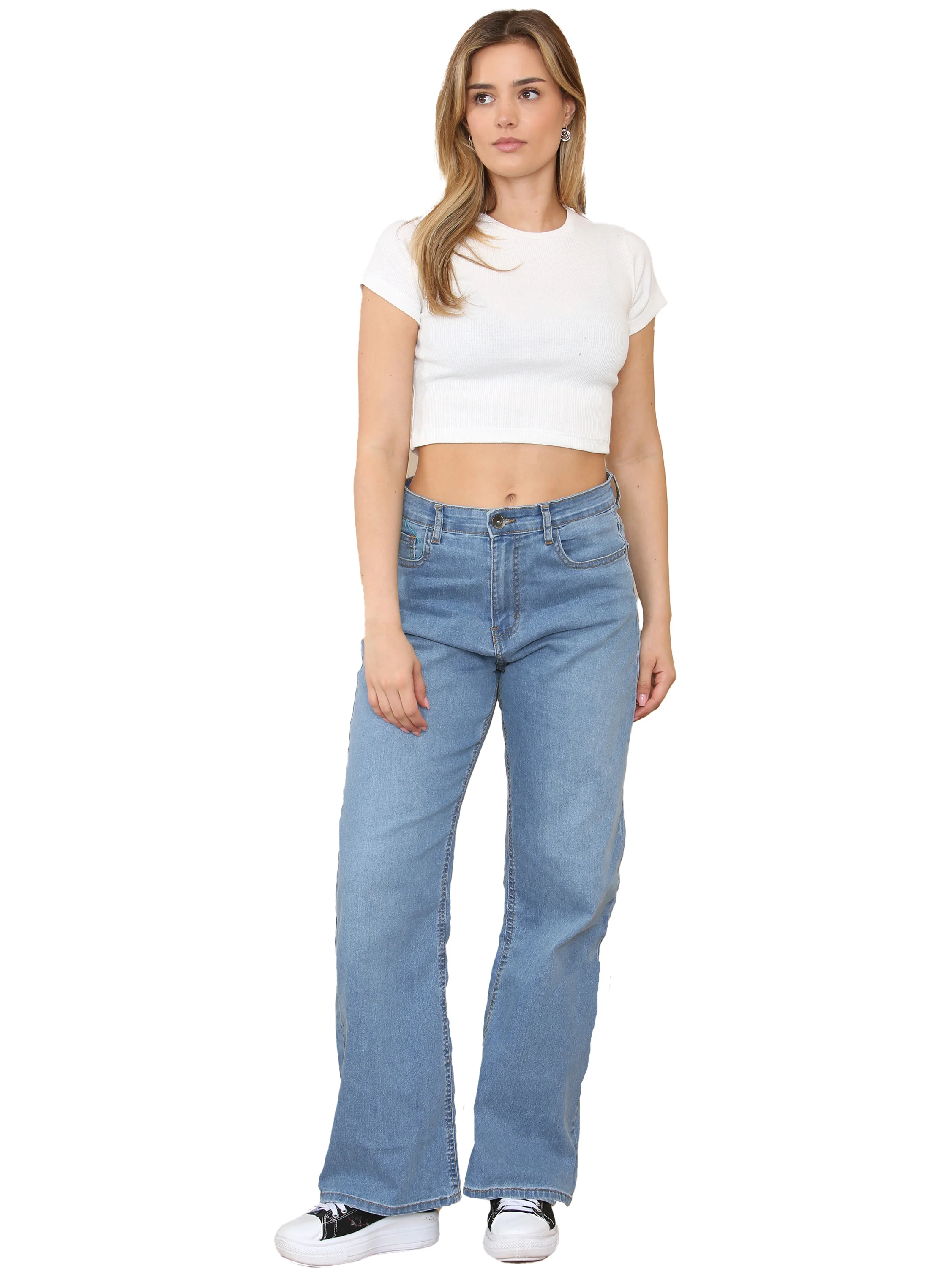 Enzo | Womens Wide Leg Jeans - Image 6