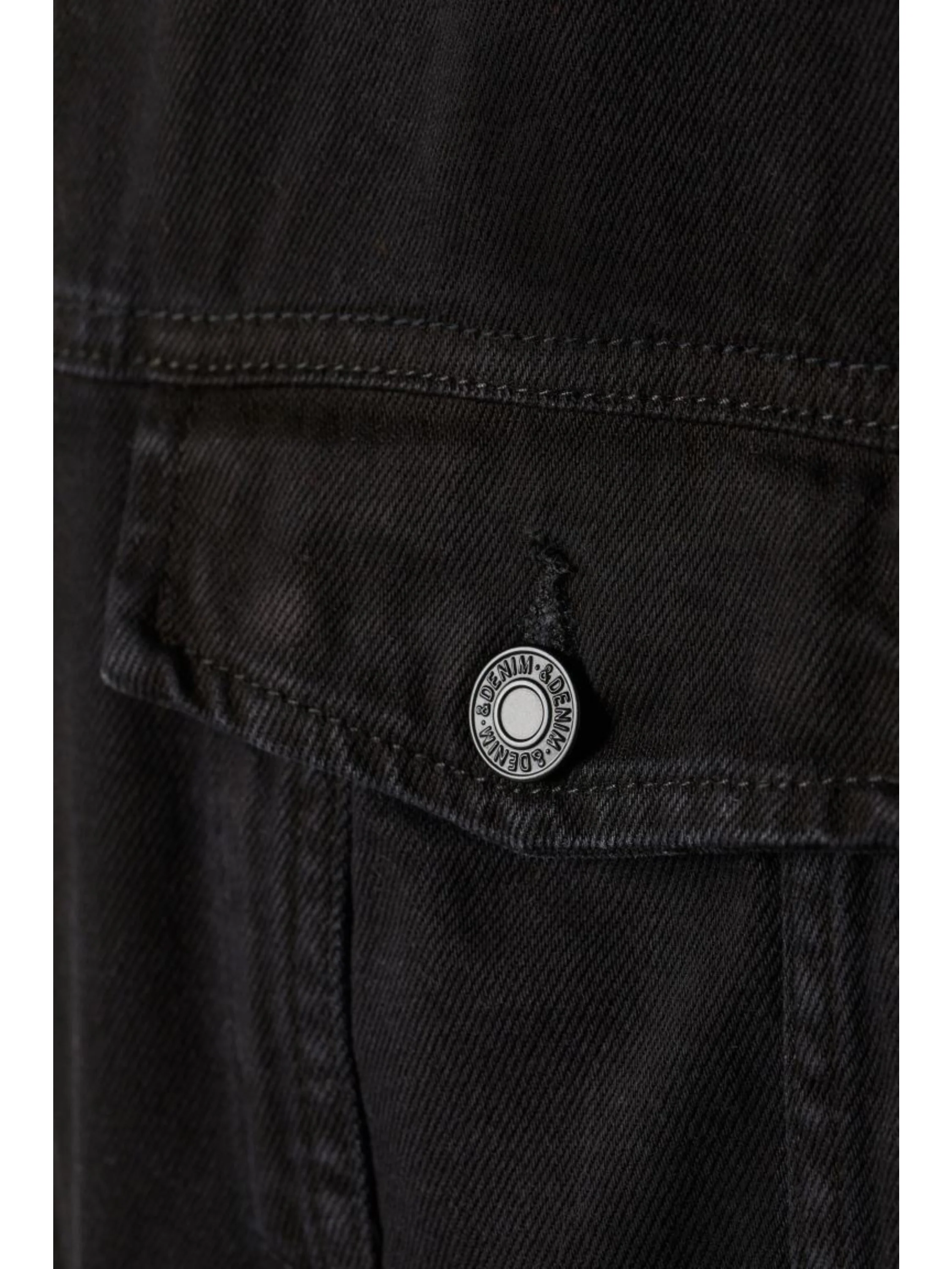 Mens Casual Cotton Button Up Denim Jacket - Image 5