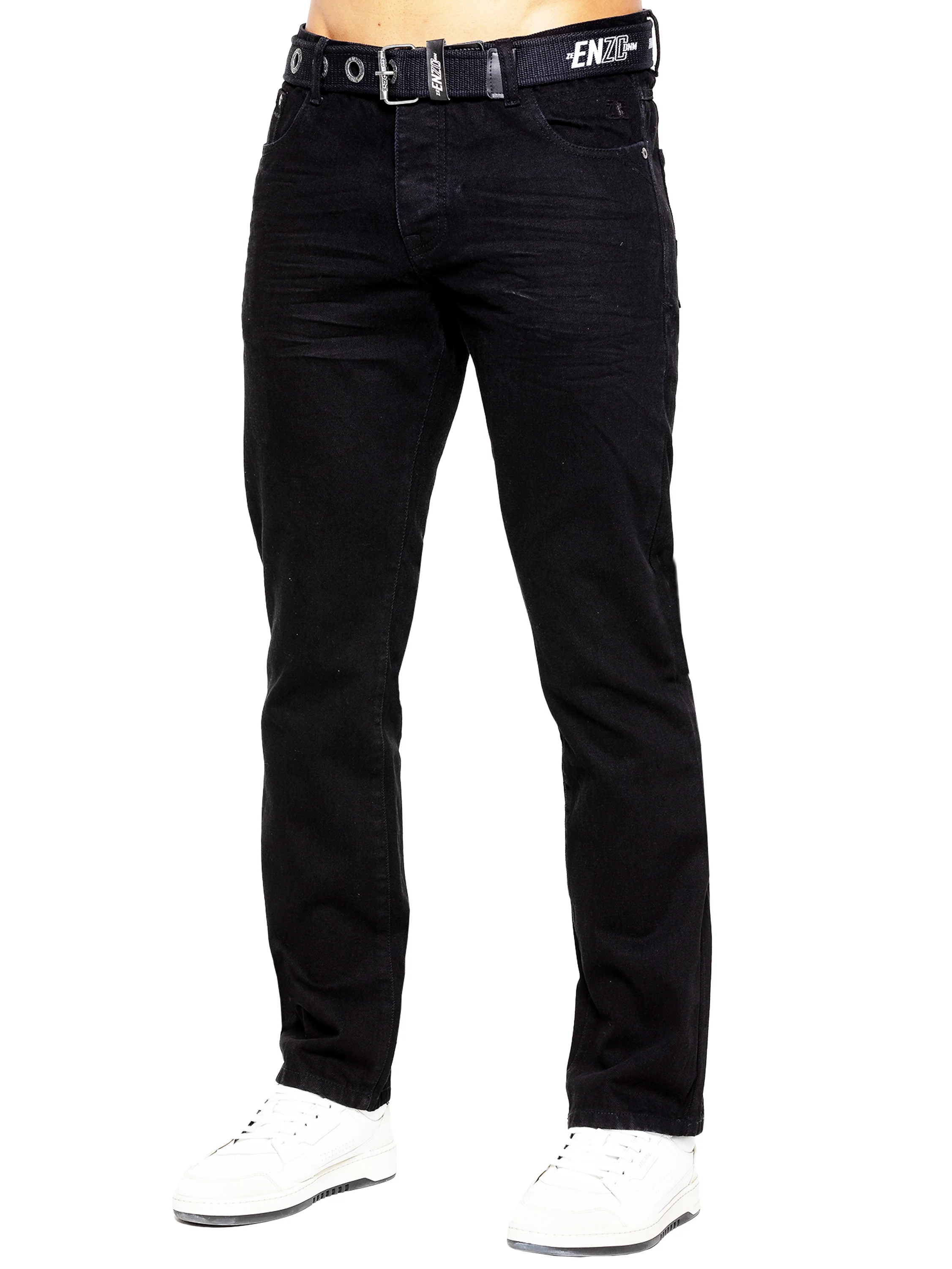 Enzo | Mens Denim Straight Fit Jeans - Image 16