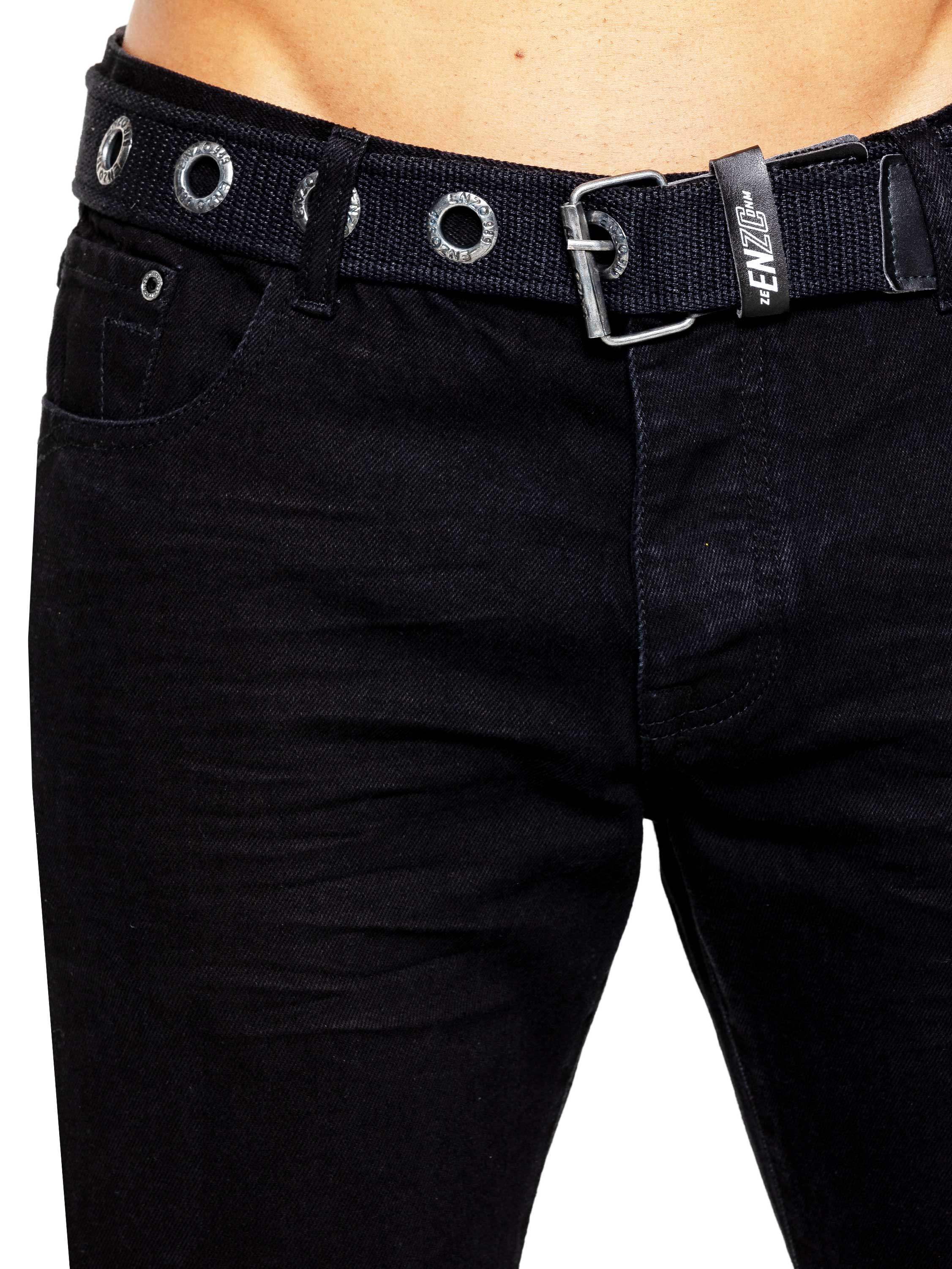 Enzo | Mens Denim Straight Fit Jeans - Image 20