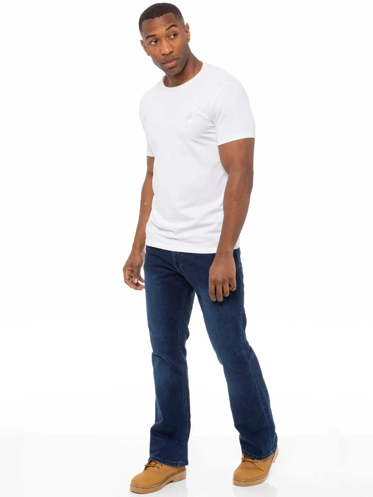 Designer Mens Bootcut Denim Jeans  | Enzo Designer Menswear - Image 12