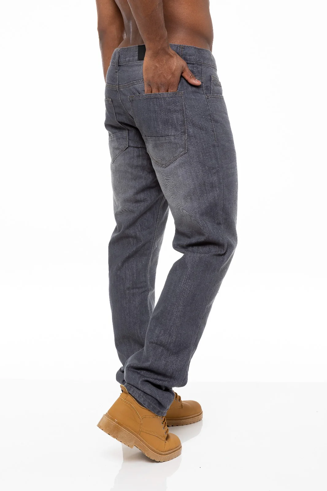 Enzo | Mens Regular Straight Leg Jeans - Image 4