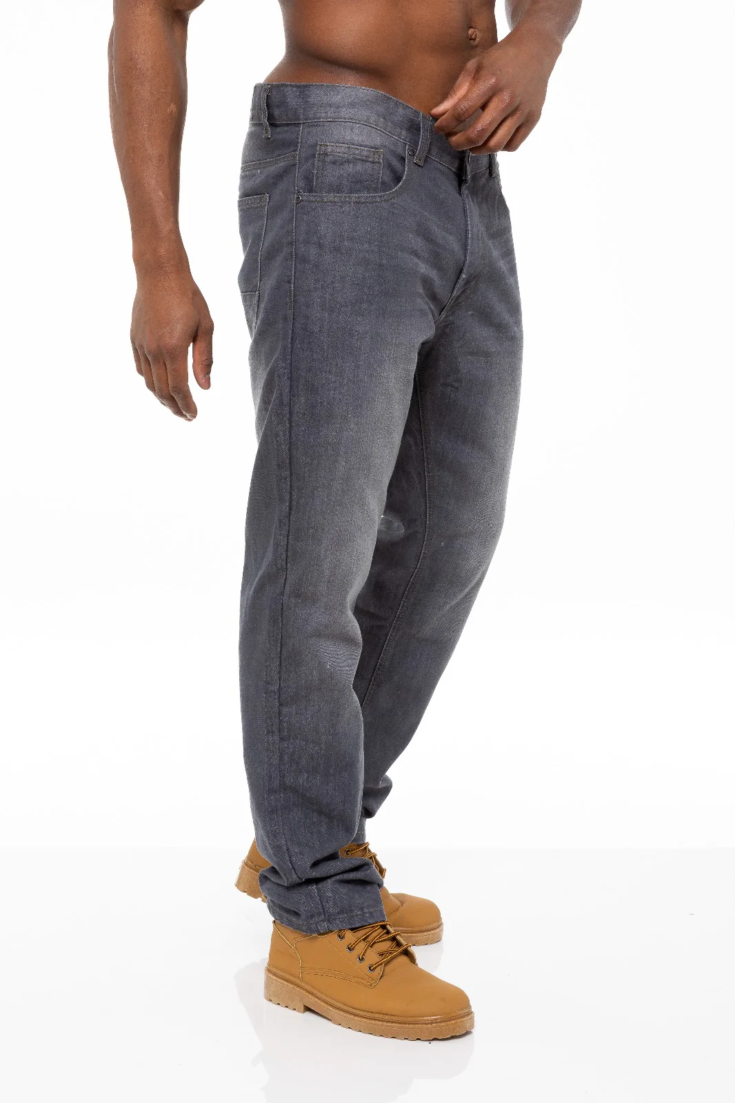 Enzo | Mens Regular Straight Leg Jeans - Image 5