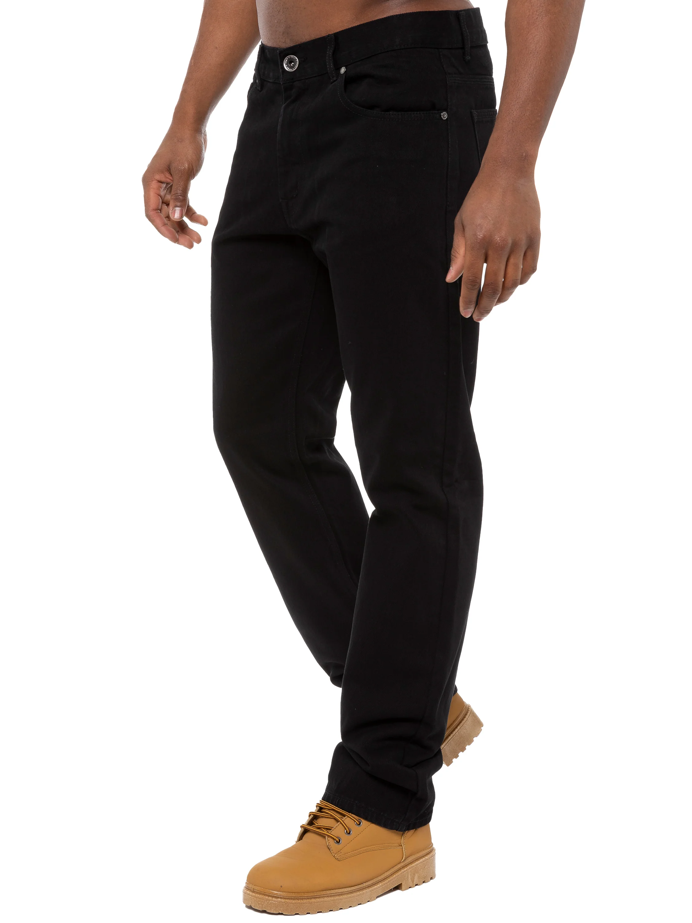Enzo | Mens Regular Straight Leg Jeans - Image 9