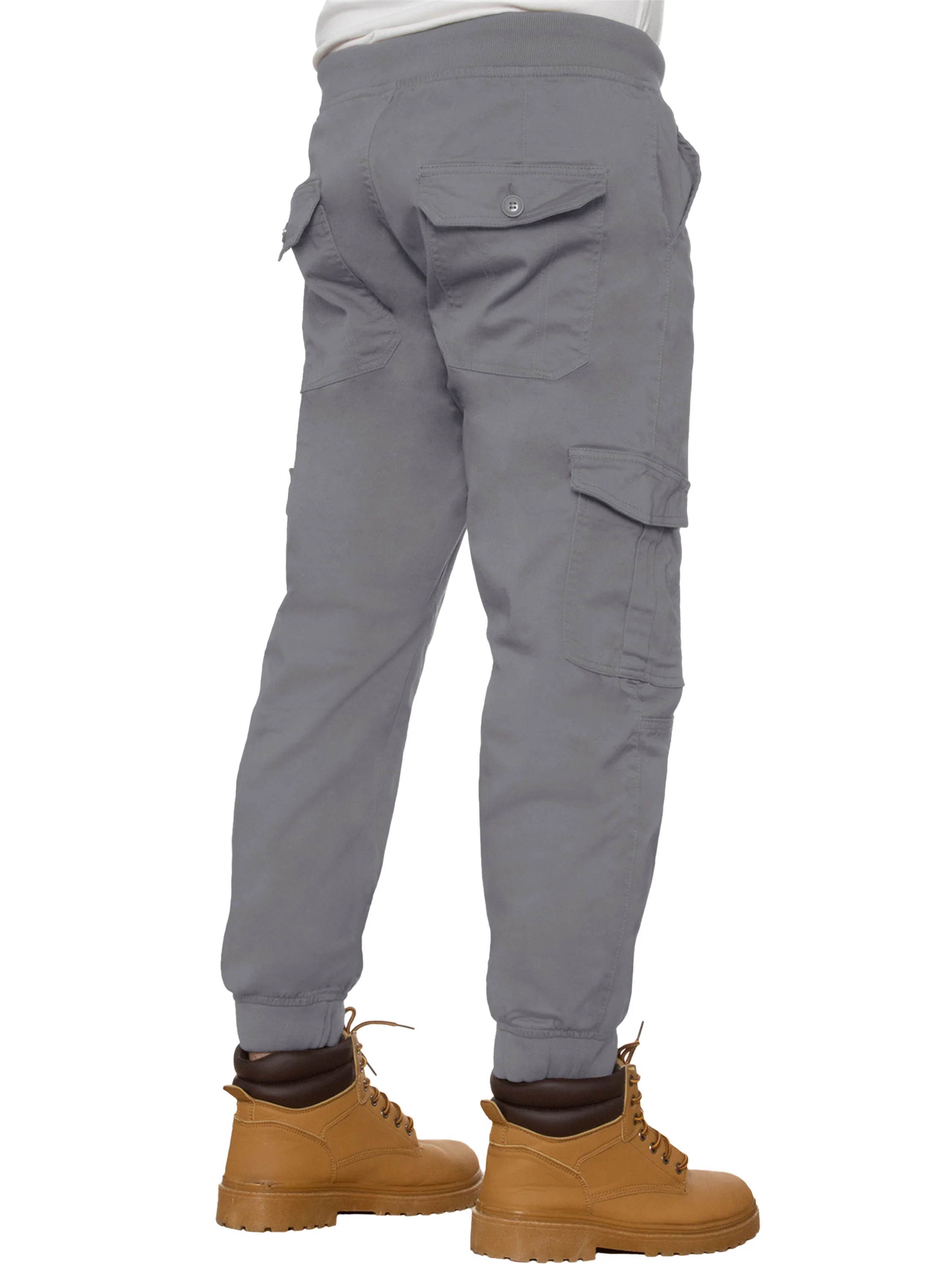Enzo | Mens Cuffed Combat Jogger Jeans - Image 5