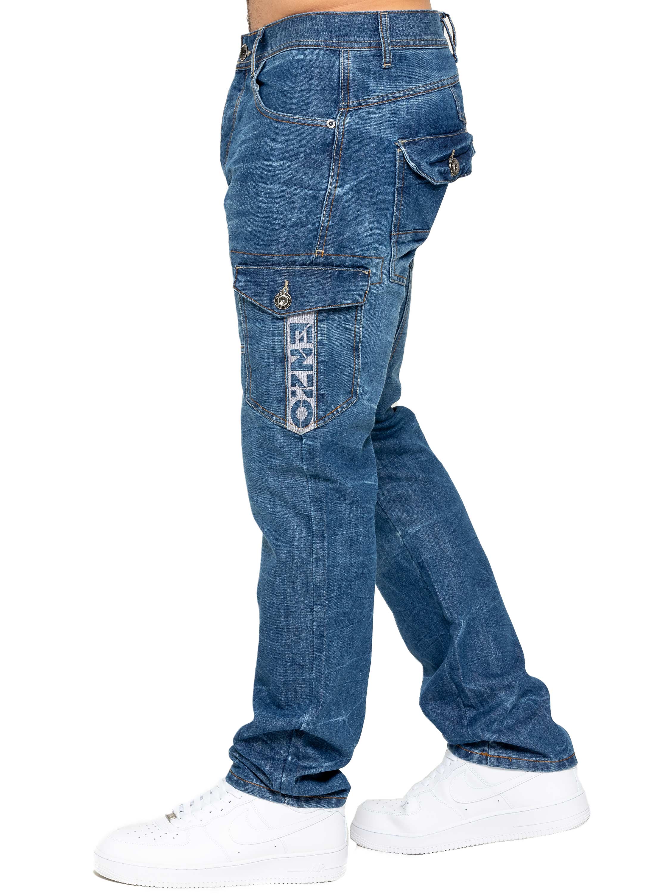 Enzo | Mens Straight Leg Designer Jeans - Image 20