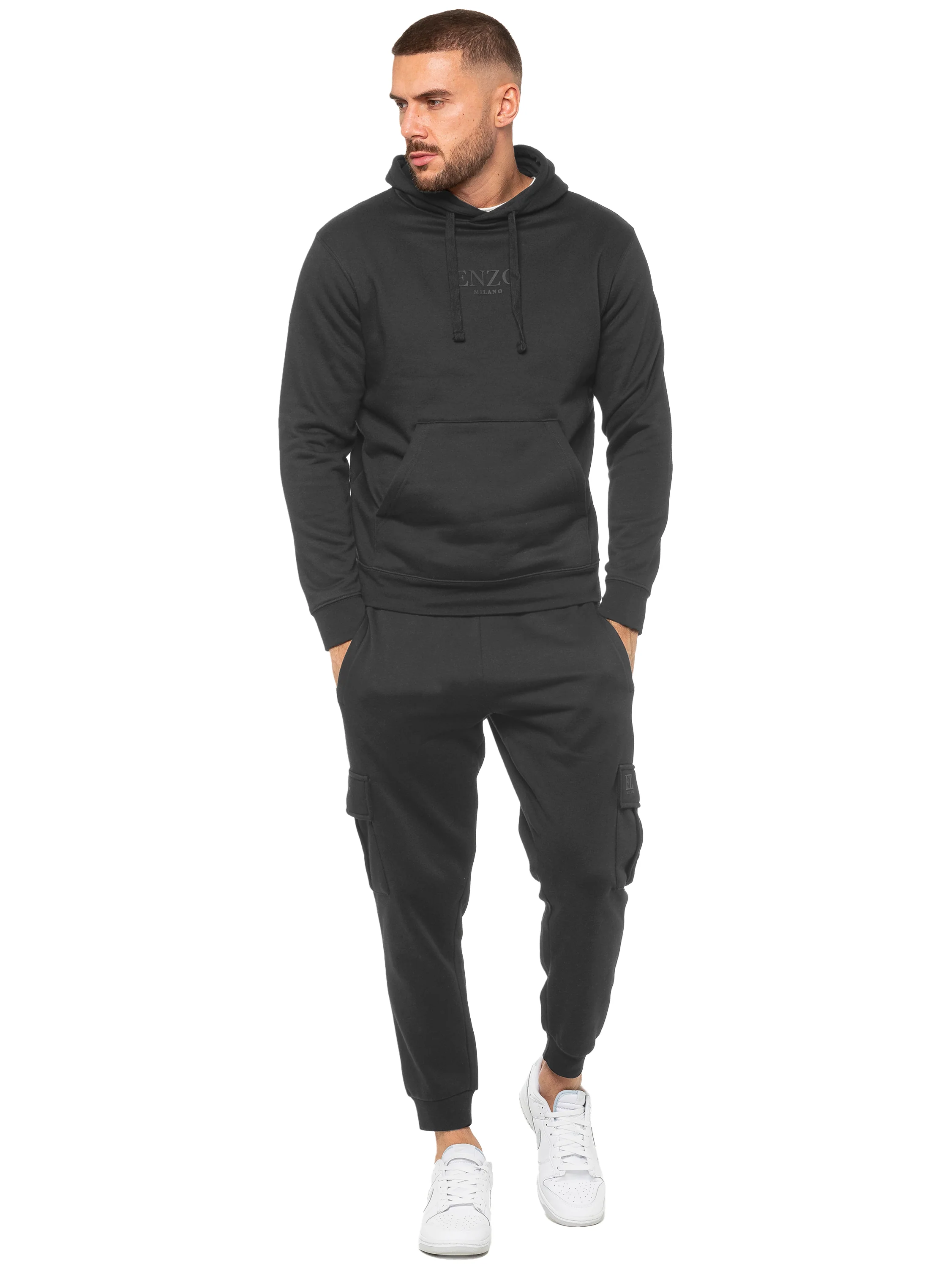 Enzo | Mens Pullover Hoodie Tracksuit Set - Image 9