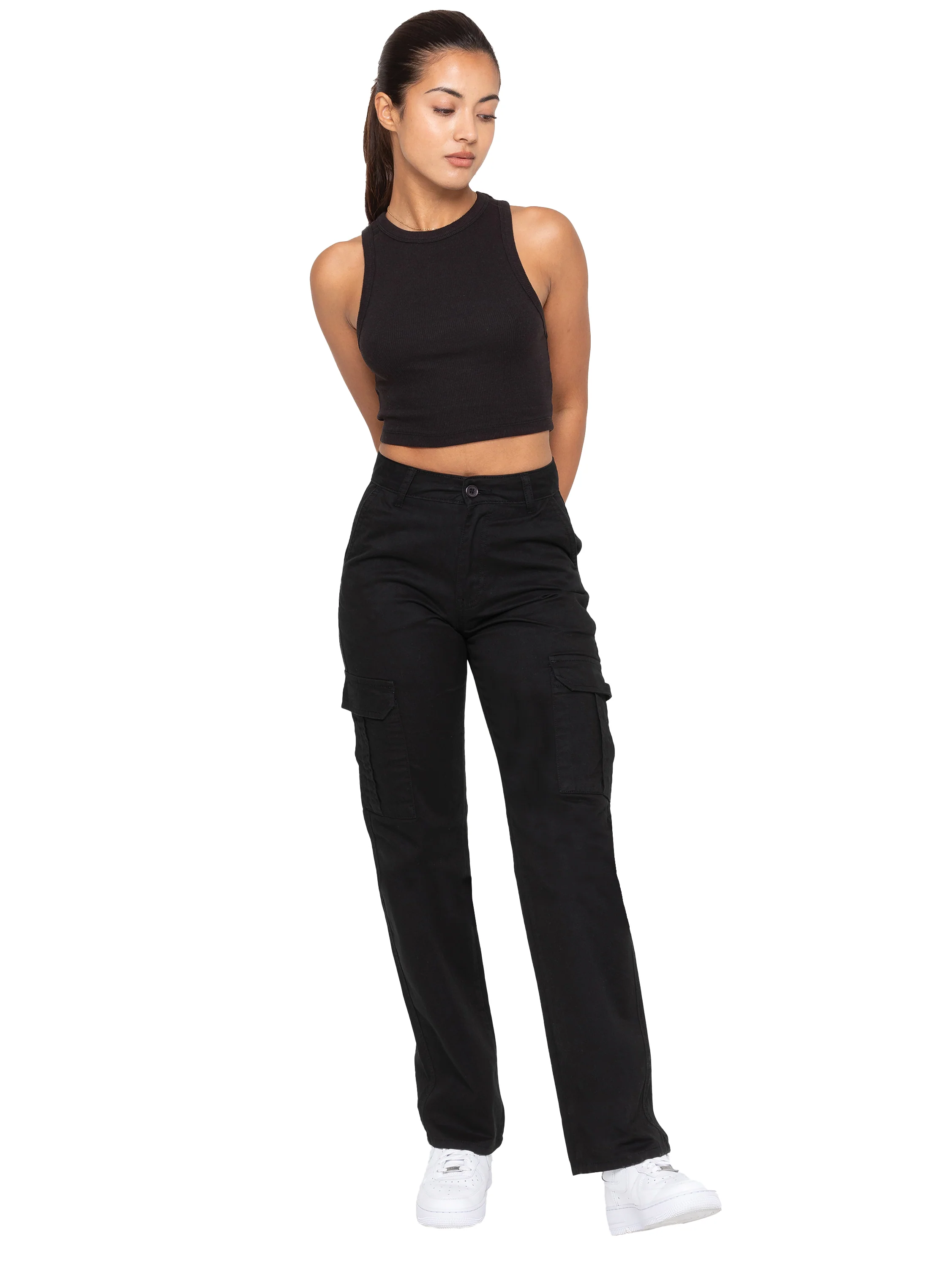 Enzo | Womens Cargo Denim Jeans - Image 16