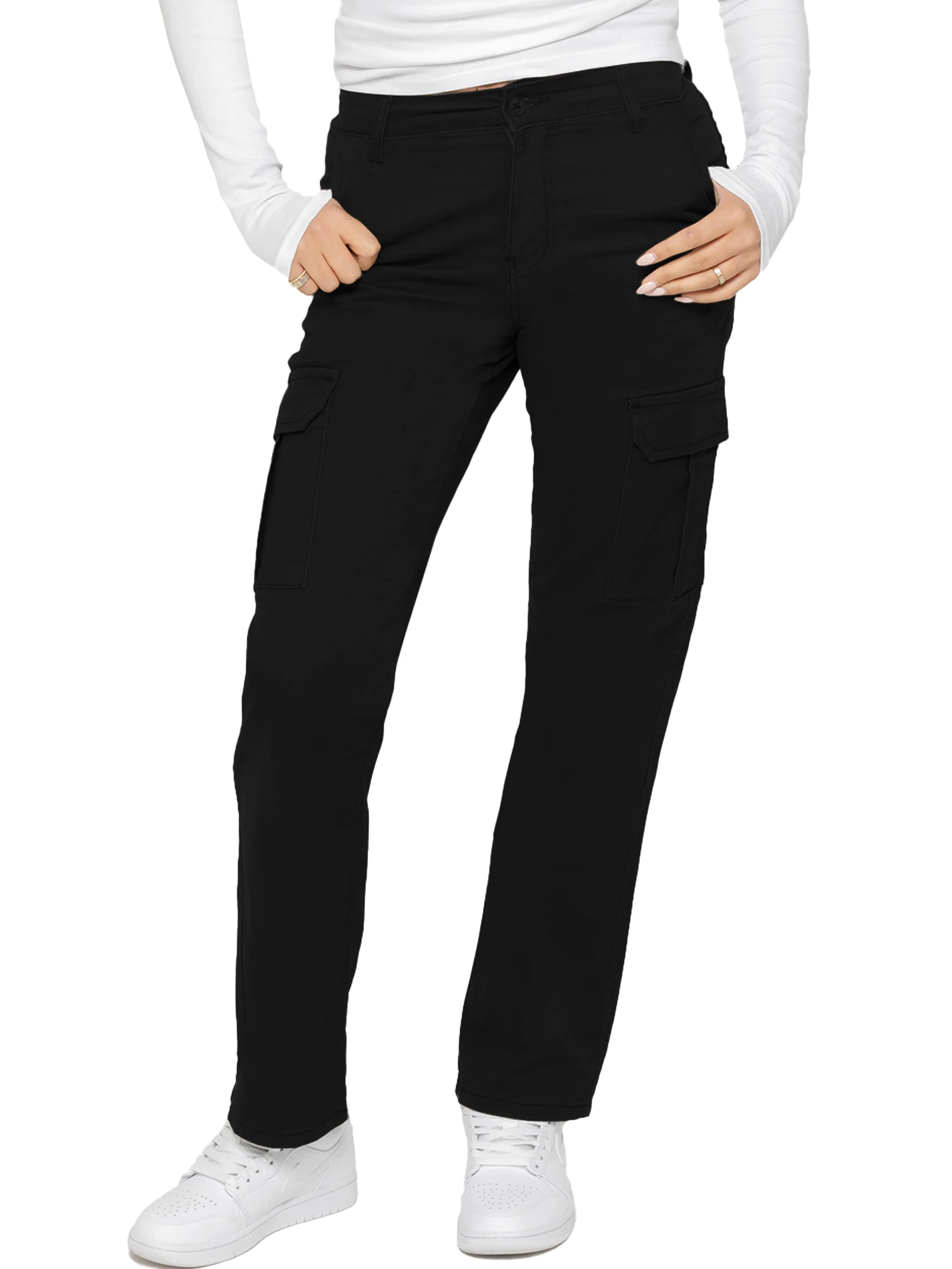 Enzo | Womens Stretch Cargo Jeans - Image 13