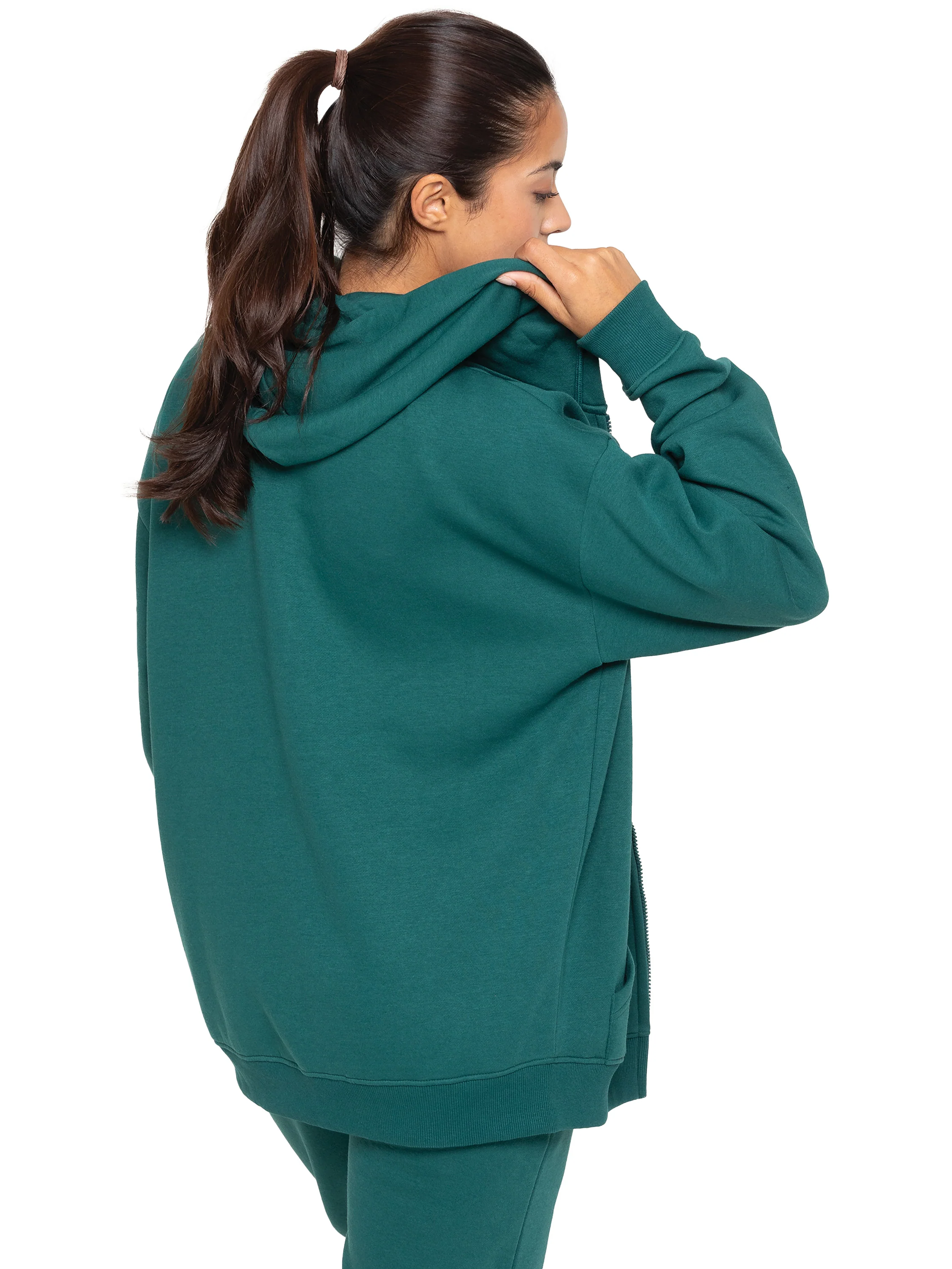 Enzo | Womens Oversized Zipped Hoodie - Image 16