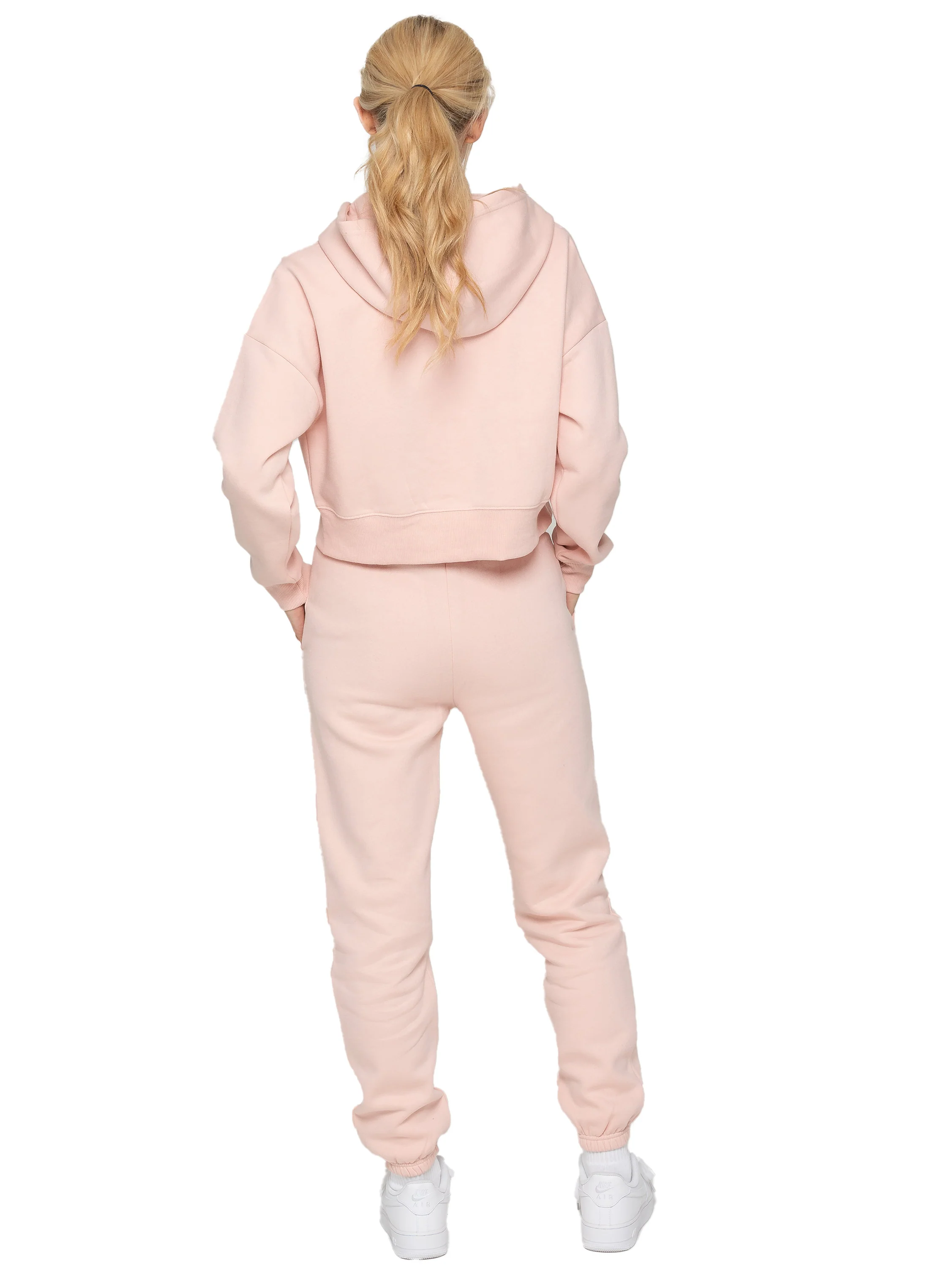 Enzo | Womens Crop Zip Hoodie Tracksuit Set - Image 10