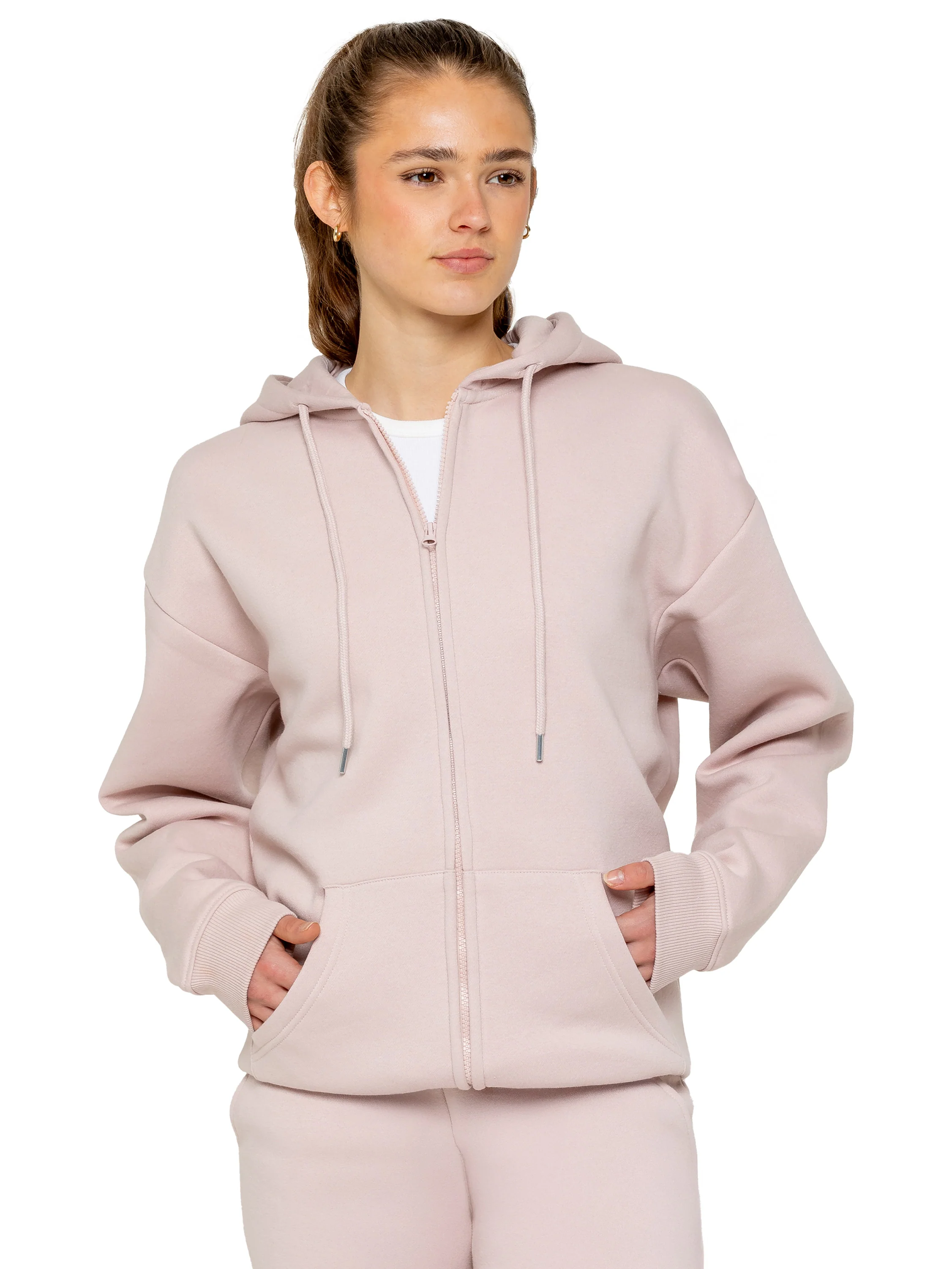 Enzo | Womens Oversized Zipped Hoodie - Image 2