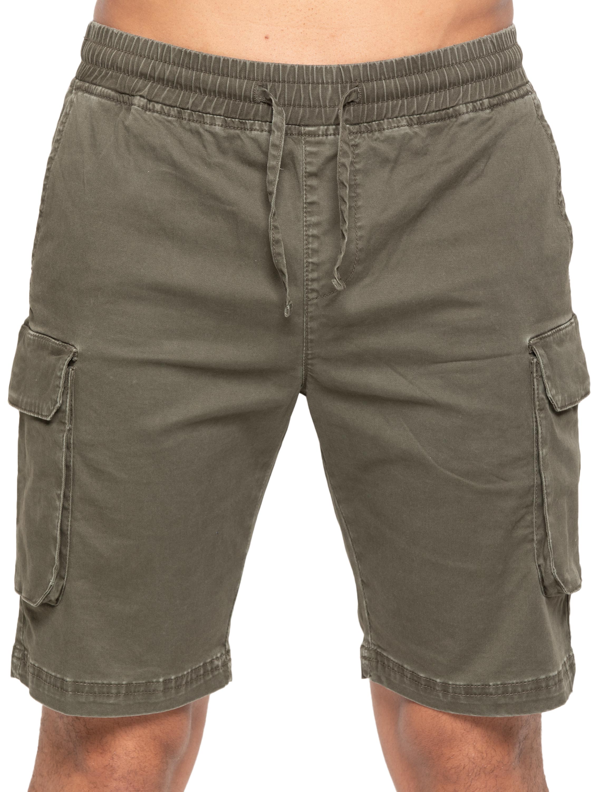 Enzo | Mens Cargo Overshirt Tracksuit With Shorts Set - Image 9