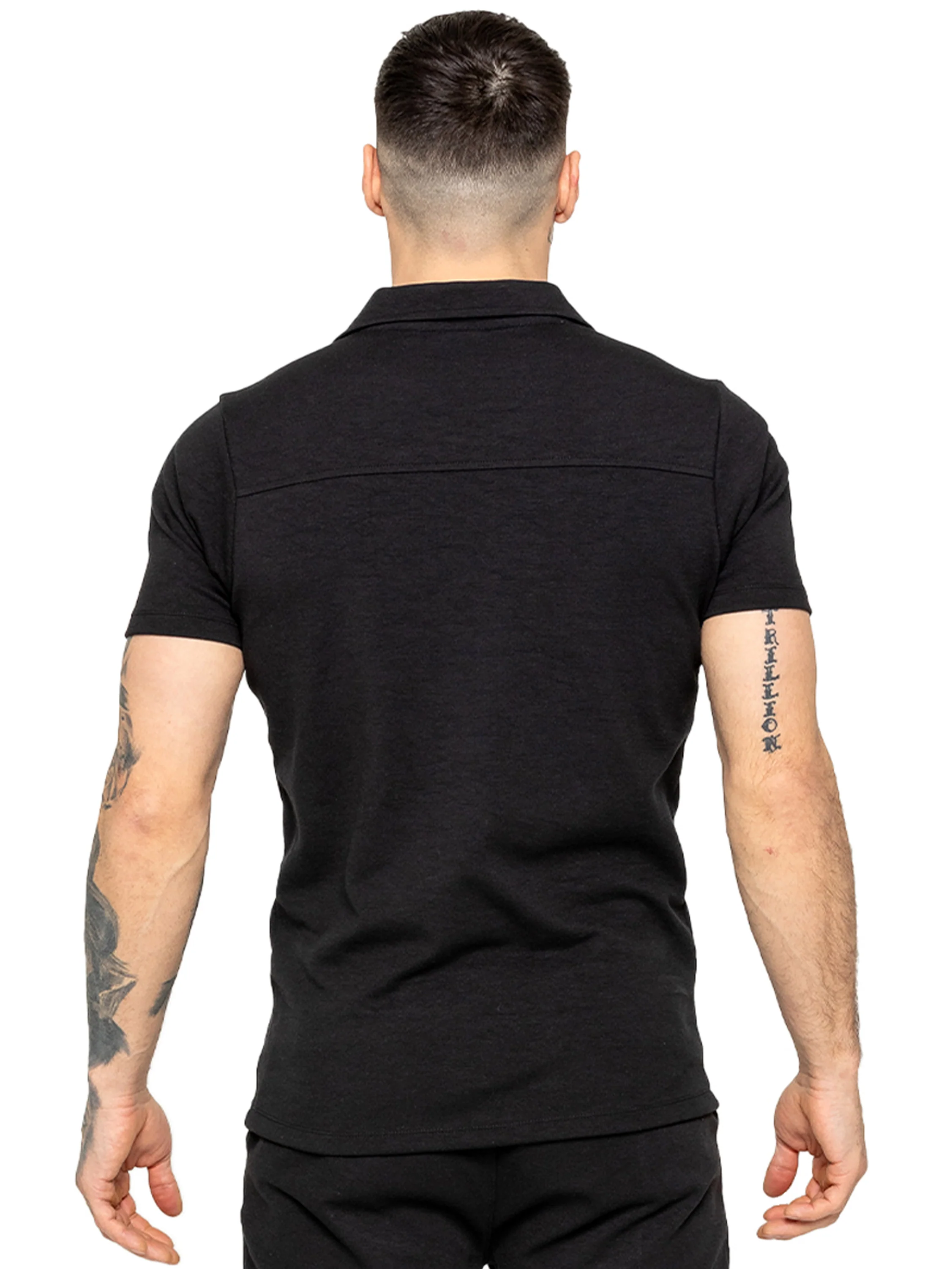 Enzo | Mens Open Collar Polo Shirt - Image 15