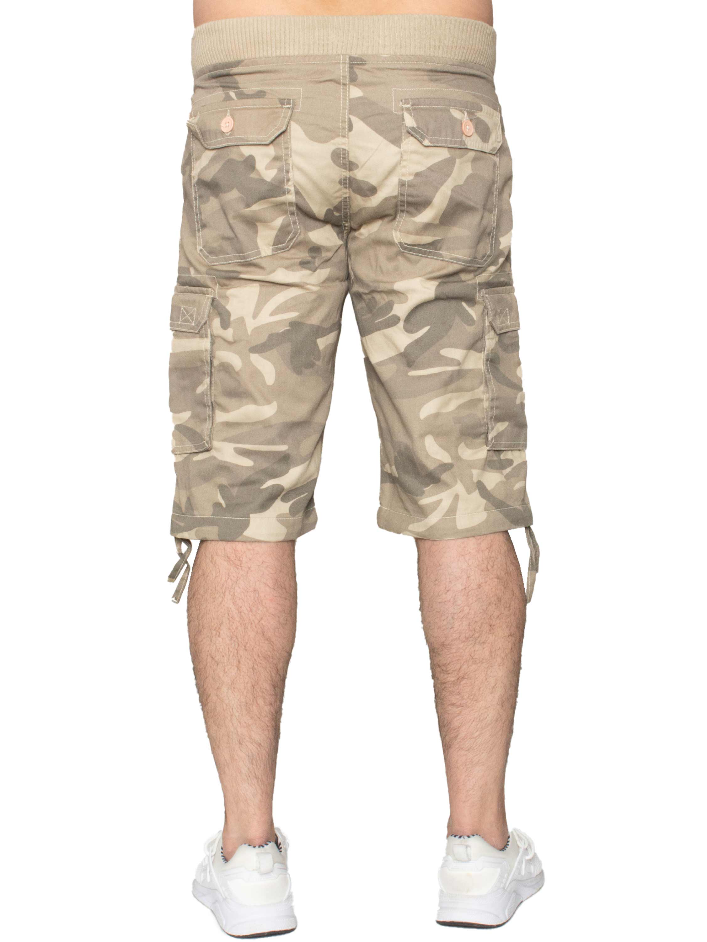 Enzo | Mens Cargo Combat Camo Shorts - Image 13
